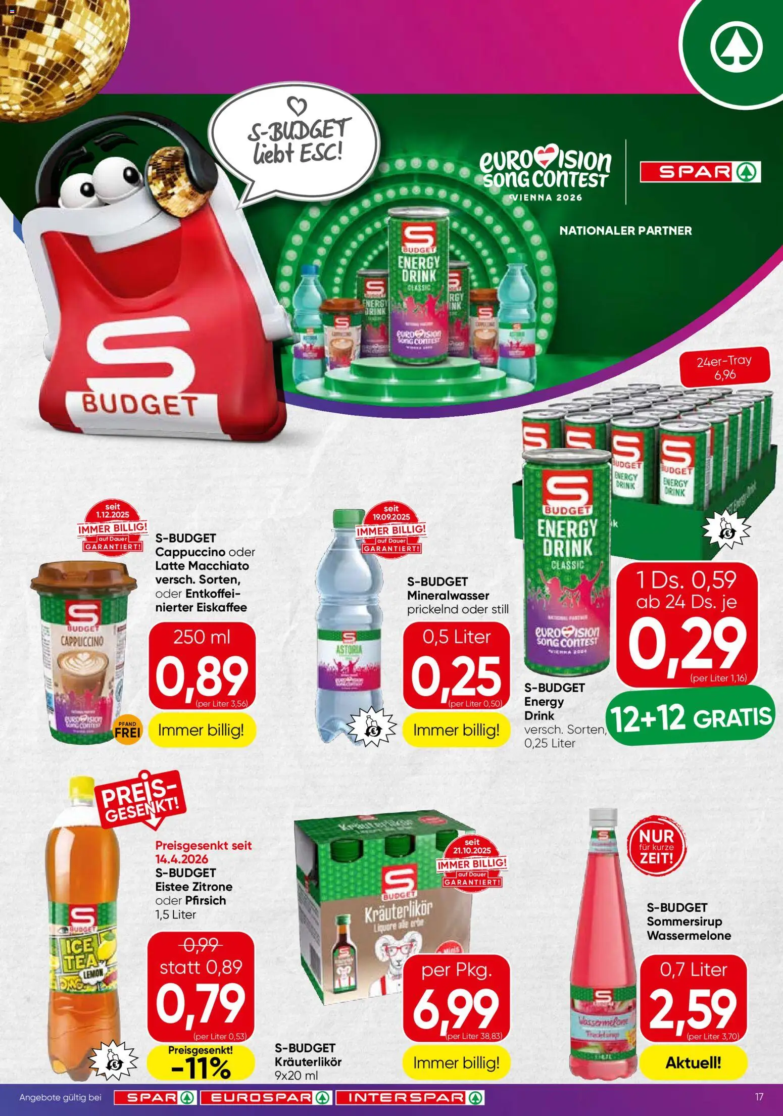 Spar Flugblatt - Oberösterreich gültig ab 07.05.2026 | Seite: 17 | Produkte: Zitrone, Pfirsich, Wassermelone