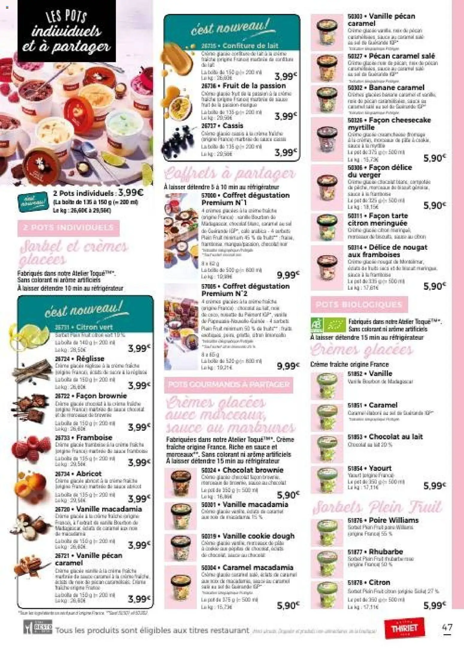 {H1} | Page: 50 | Produits: Citron vert, Réfrigérateur, Yaourt, Crème