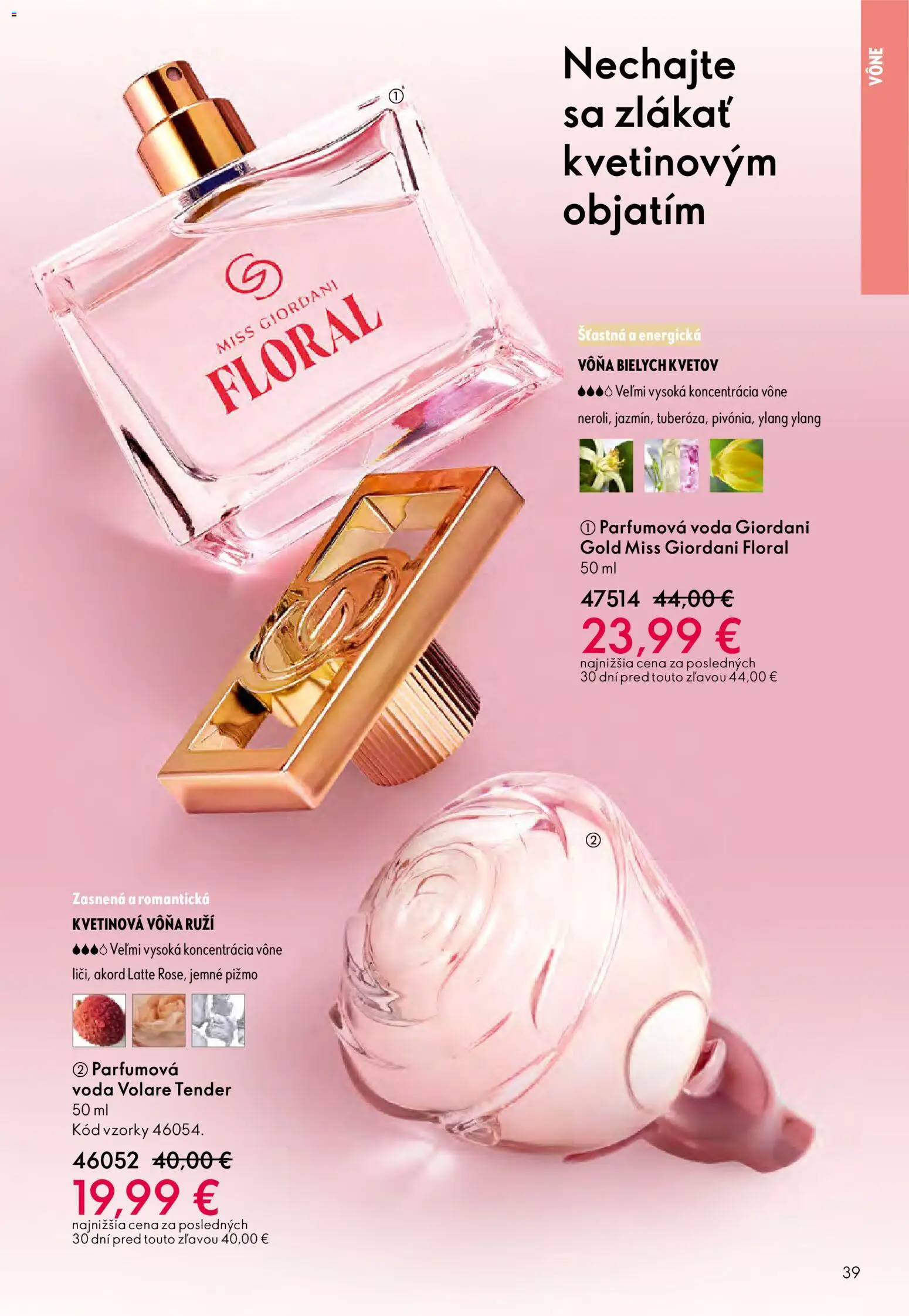 Nové Oriflame akcie – leták je platný od 27.05.2026 | Strana: 39 | Produkty: Voda