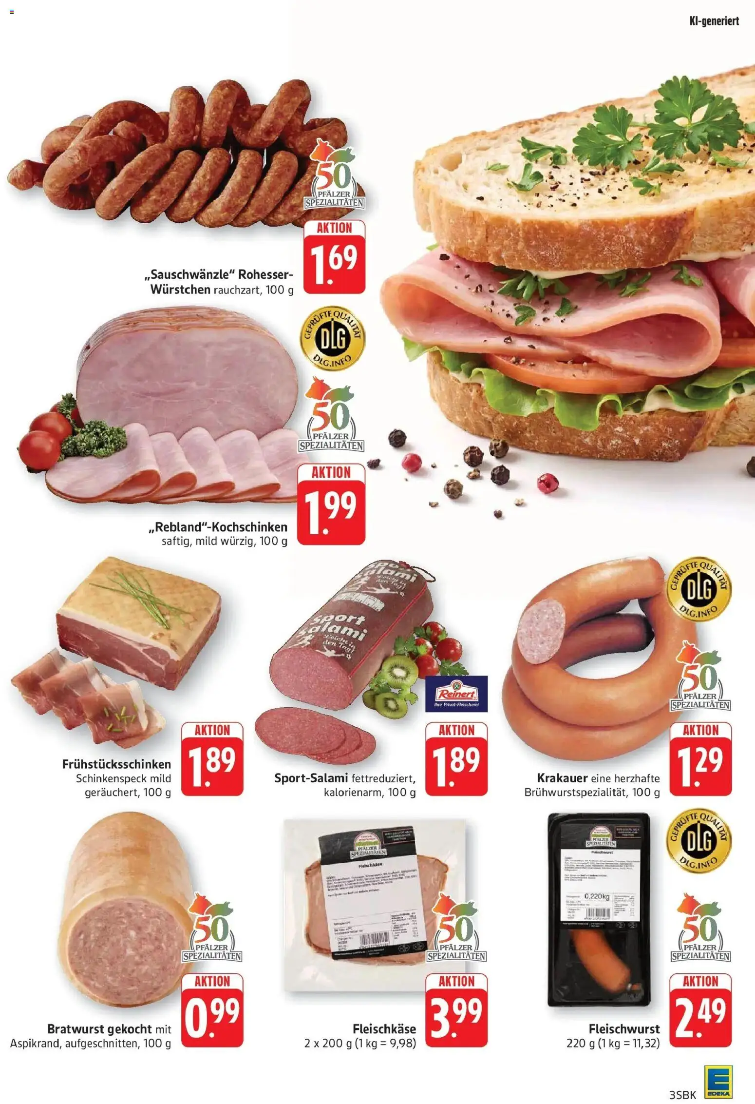 Edeka Prospekt Bad Bergzabern (ab 12.10.2026) » Angebote Online | Seite: 3 | Produkte: Spezialitäten, Bratwurst