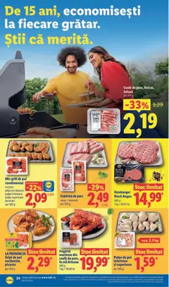 Ofertele Lidl valabile de la 25.05.2026 | Pagină: 24 | Produse: Grill, Hacıyatmaz Kedi Oyuncağı