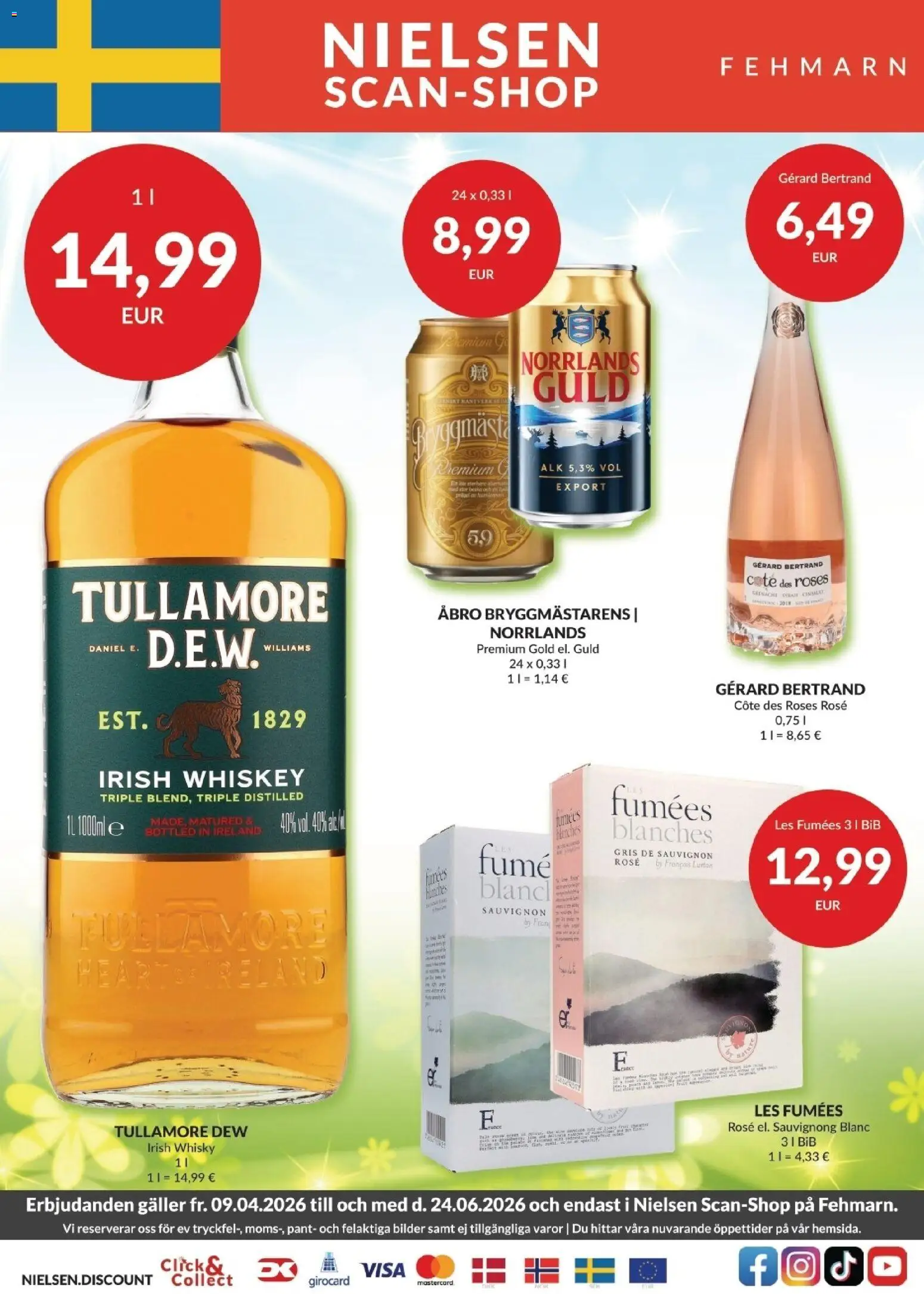 Nielsen Discount tilbudsavis – gyldig fra 09.04.2026 | Side: 1 | Produkter: Whisky