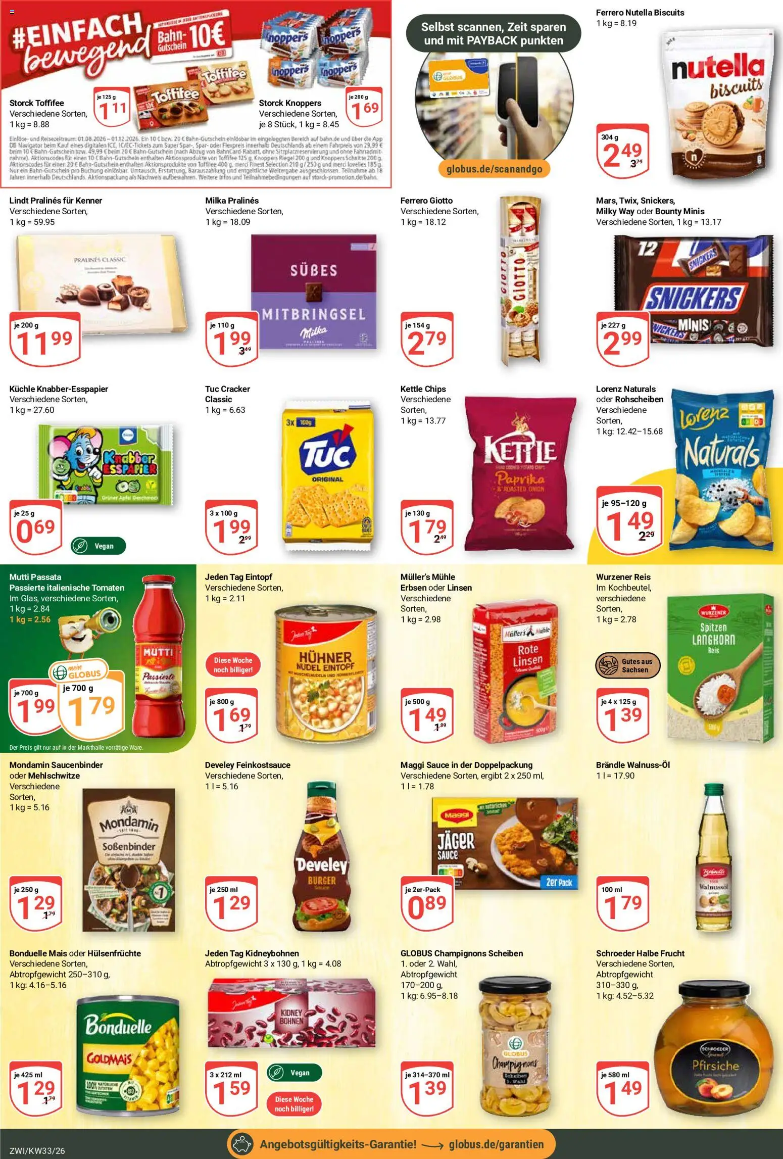 Globus Prospekt Zwickau – gültig ab 10.08.2026 | Seite: 19 | Produkte: Merci, Burger, Milka, Chips