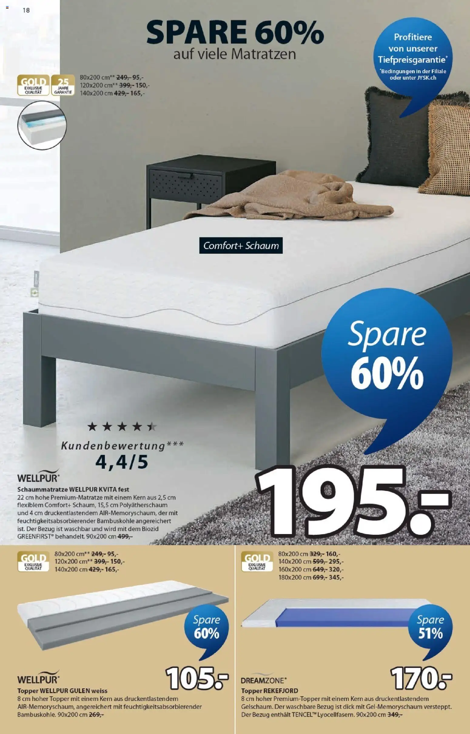 JYSK aktionen – gültig ab 28.04.2026 | Seite: 18 | Produkte: Topper