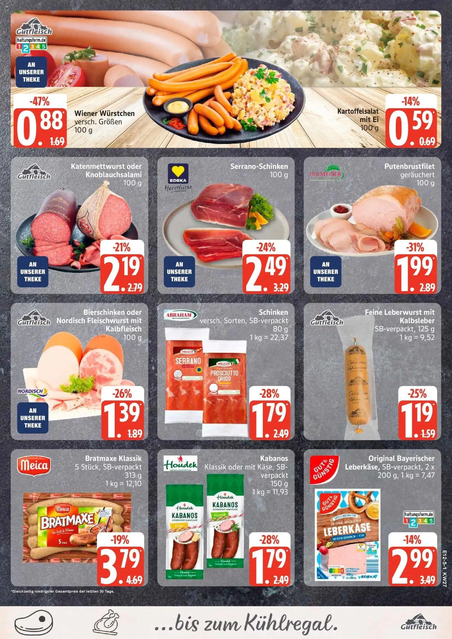 Edeka - EDEKA: Wochenangebote – gültig ab 28.06.2026 | Seite: 5 | Produkte: Theke, Meica, Kalbsleber, Schinken