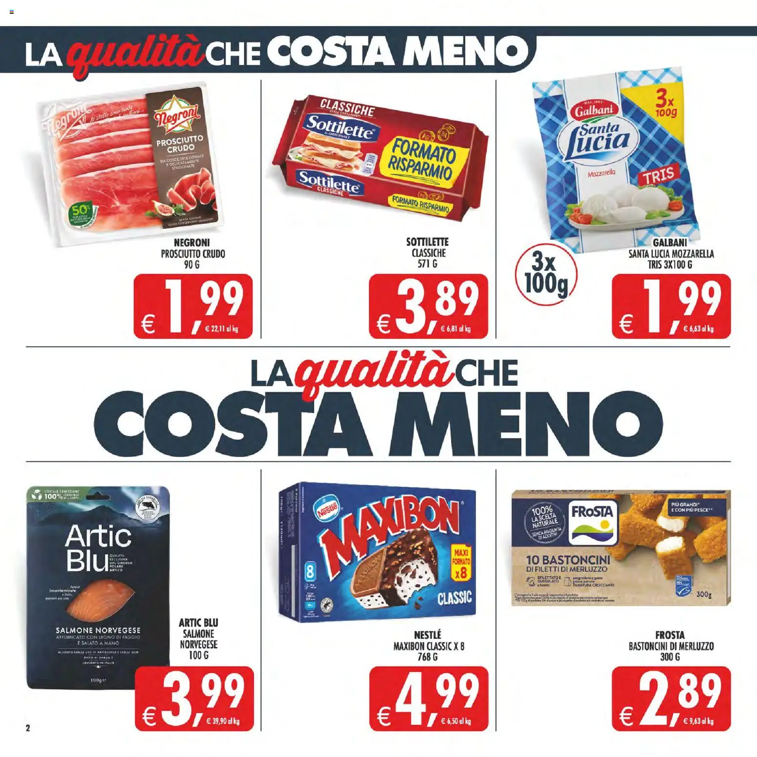 Volantino Decò del 29.05.2026 | Pagina: 2 | Prodotti: Salmone, Pesce, Merluzzo, Prosciutto