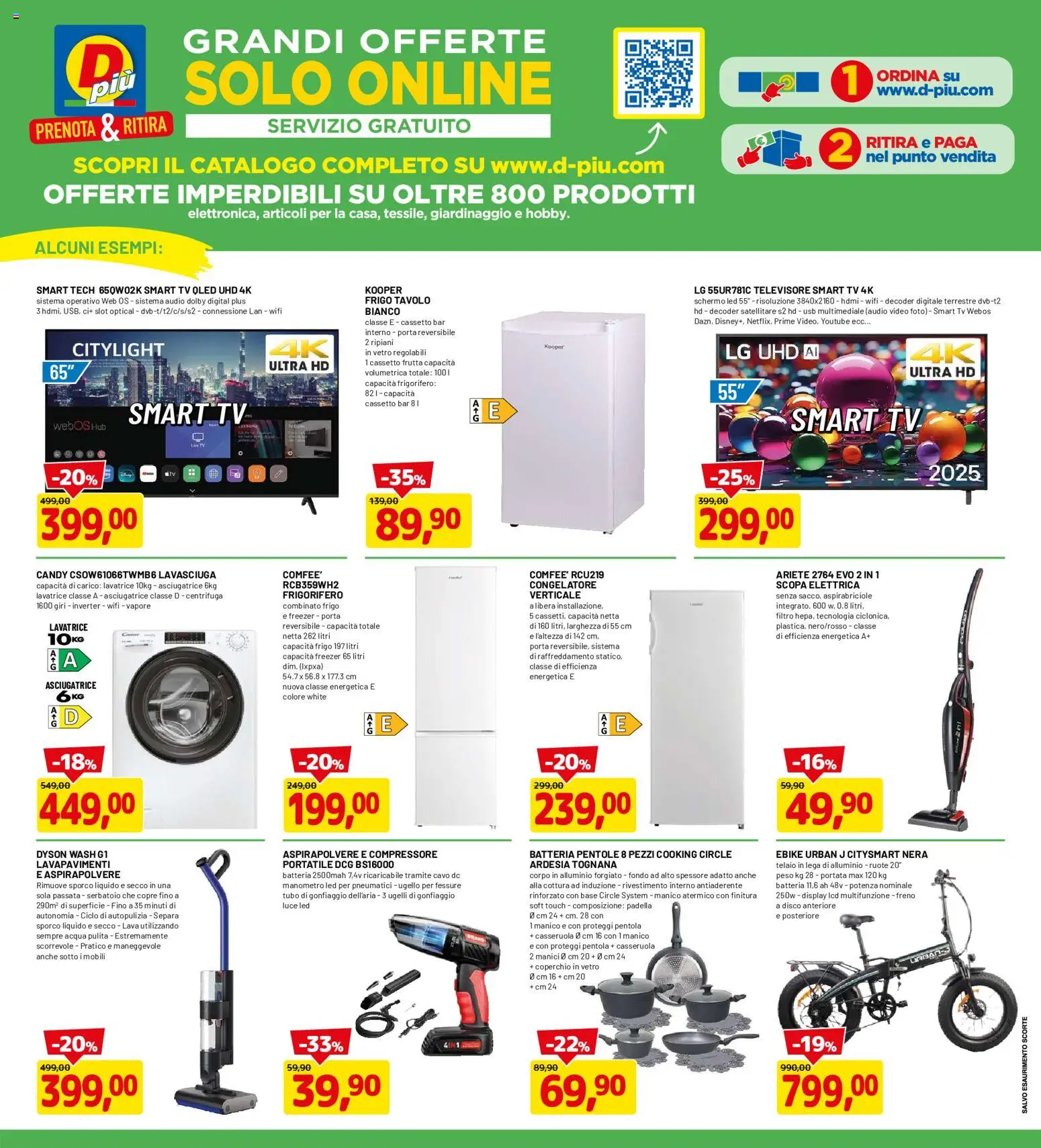 Volantino D Più del 31/08/2026 | Pagina: 19 | Prodotti: Porta, Centrifuga, TV, Disco