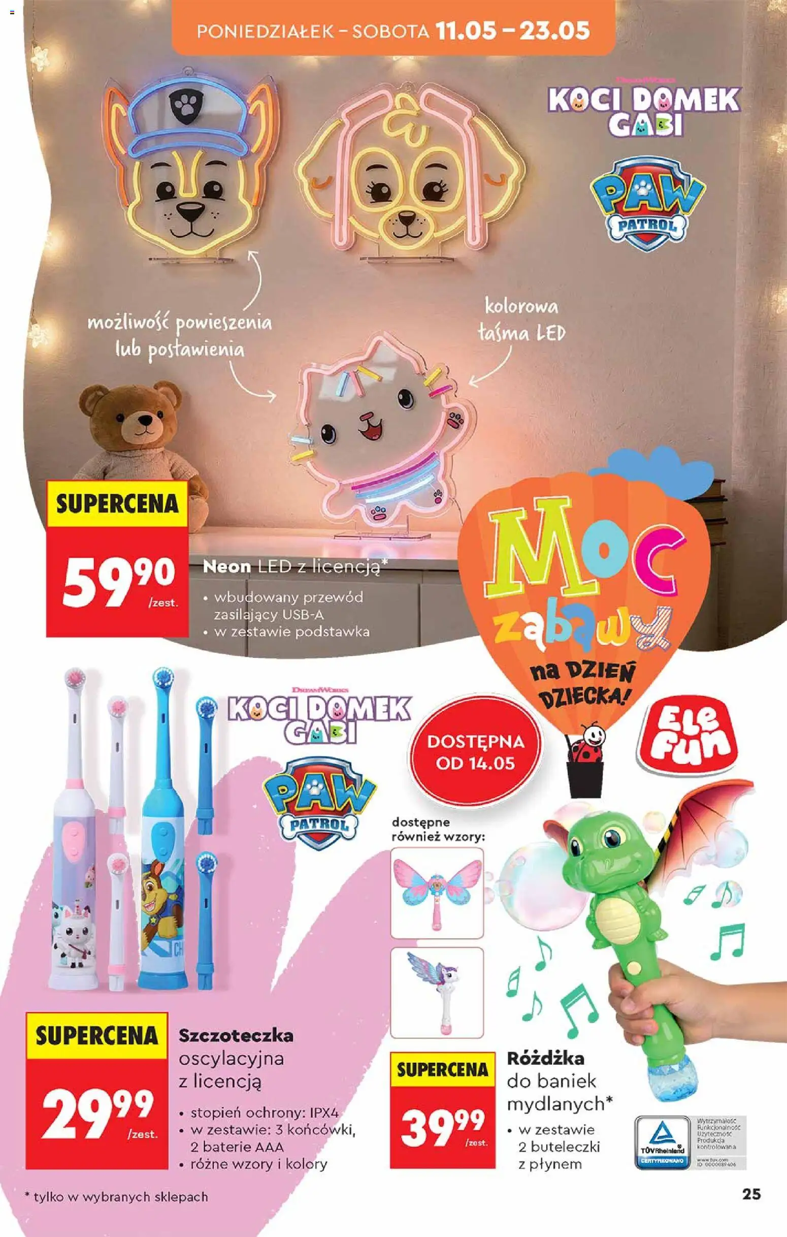 Biedronka gazetka - Hity i inspiracje od 09.05.2026 | Strona: 25 | Produkty: Baterie, Taśma LED