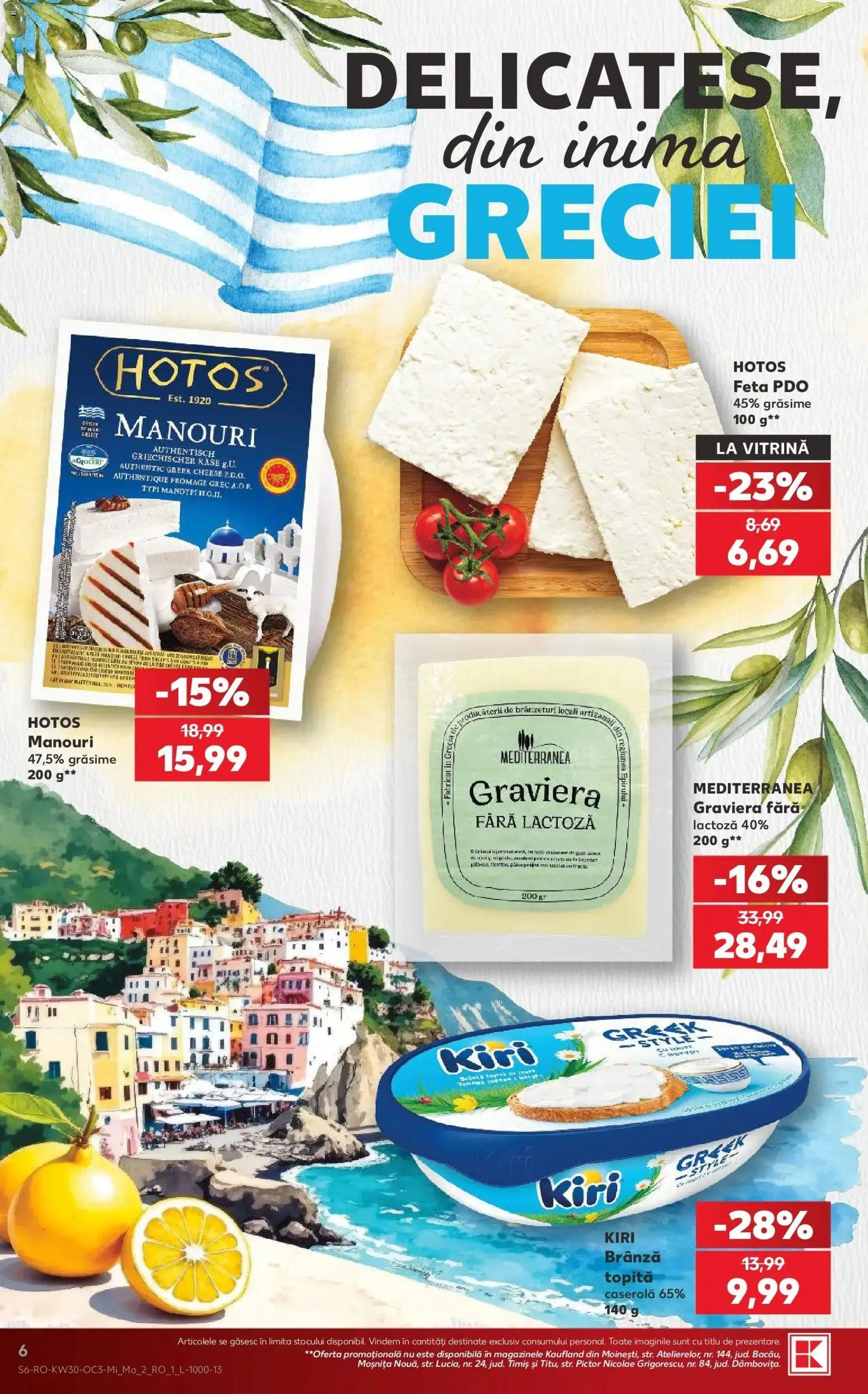 Noul catalog Kaufland – valabil de la 22.07.2026 | Pagină: 6 | Produse: Style, Caserola, Vitrină, Brânză