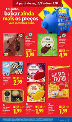 Pré-visualização BON GELATI Gelado de Baunilha, BON GELATI Gelado de Baunilha Emb. 1 L válido de 06/07/2026 | Página: 5 | Produtos: Batatas, Óleo de girassol, Gelado, Óleo