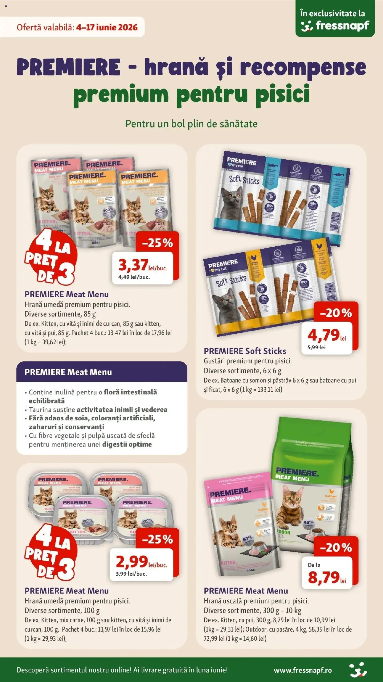 Noul catalog Fressnapf – valabil de la 04.06.2026 | Pagină: 10 | Produse: Bol, Hacıyatmaz Kedi Oyuncağı, Sfeclă