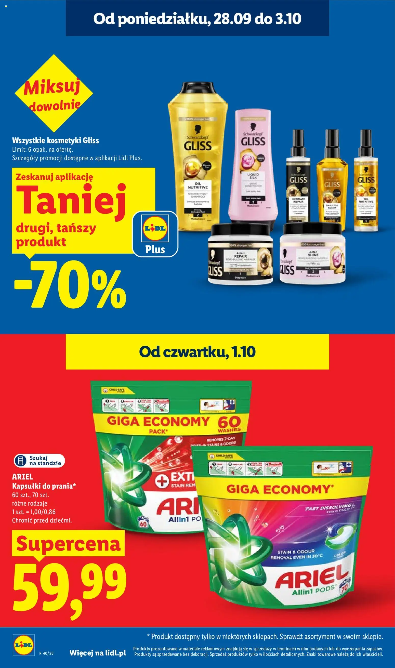 Lidl Polsko leták od 01.10.2026 | Strana: 22 | Produkty: Ariel