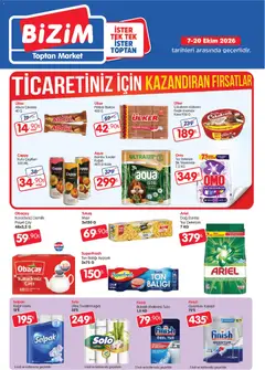 07 Ekim 2026 tarihinden itibaren geçerli olan Bizim Toptan kataloğu önizlemesi