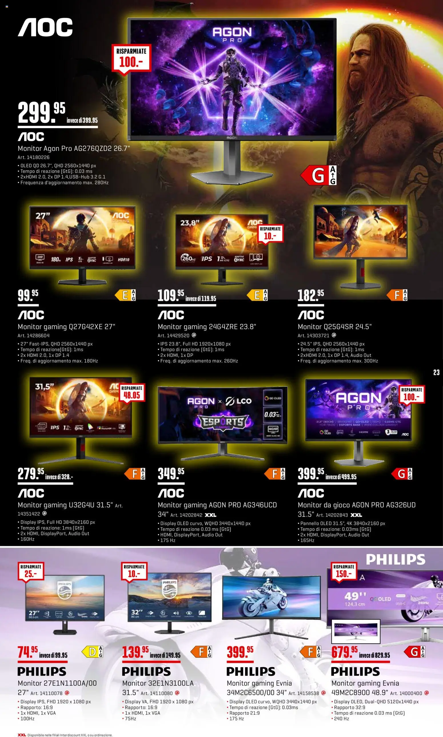 Interdiscount aktionen Hit Della Settimana – gültig ab 11.05.2026 | Seite: 23 | Produkte: Audio, Monitor, Philips