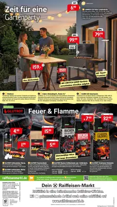 Raiffeisen Markt Prospekt ab 01.06.2026 gültig | Seite: 8 | Produkte: USB, Ofen, Solarleuchte