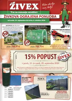 Živex katalog akcije – veljaven od 23.09.2026