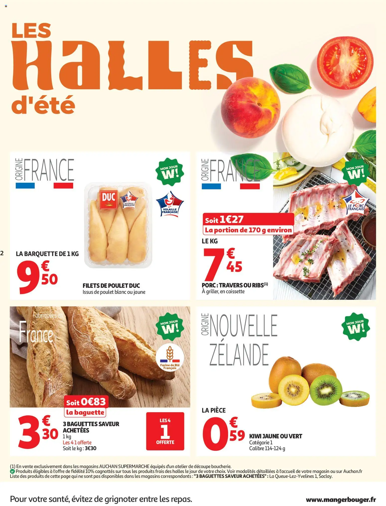 {H1} | Pagina: 2 | Producten: Baguette, Kiwi, La
