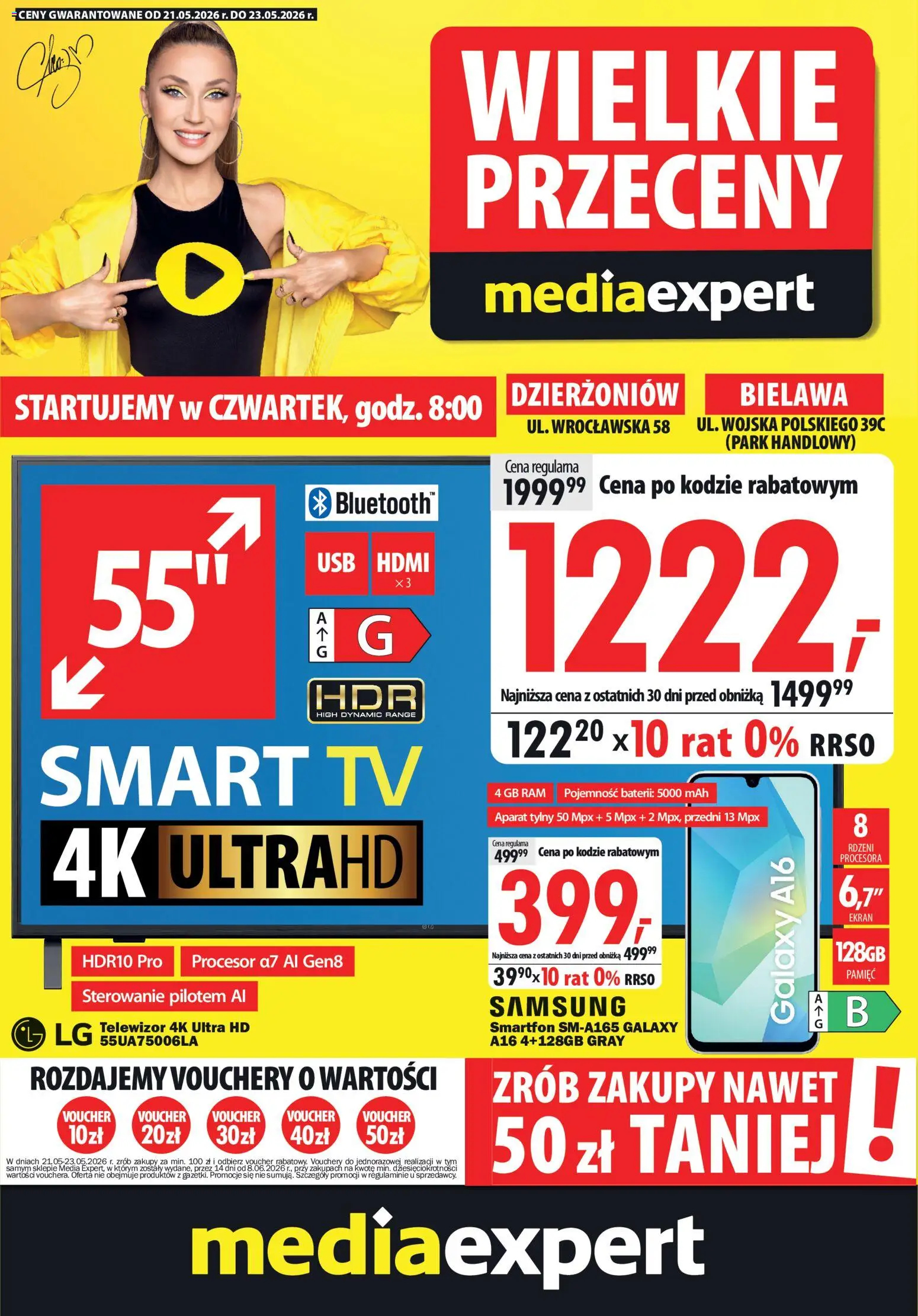 Mediaexpert promocje - Wielkie przeceny od 21.05.2026 | Strona: 1 | Produkty: Smartfon, Telewizor
