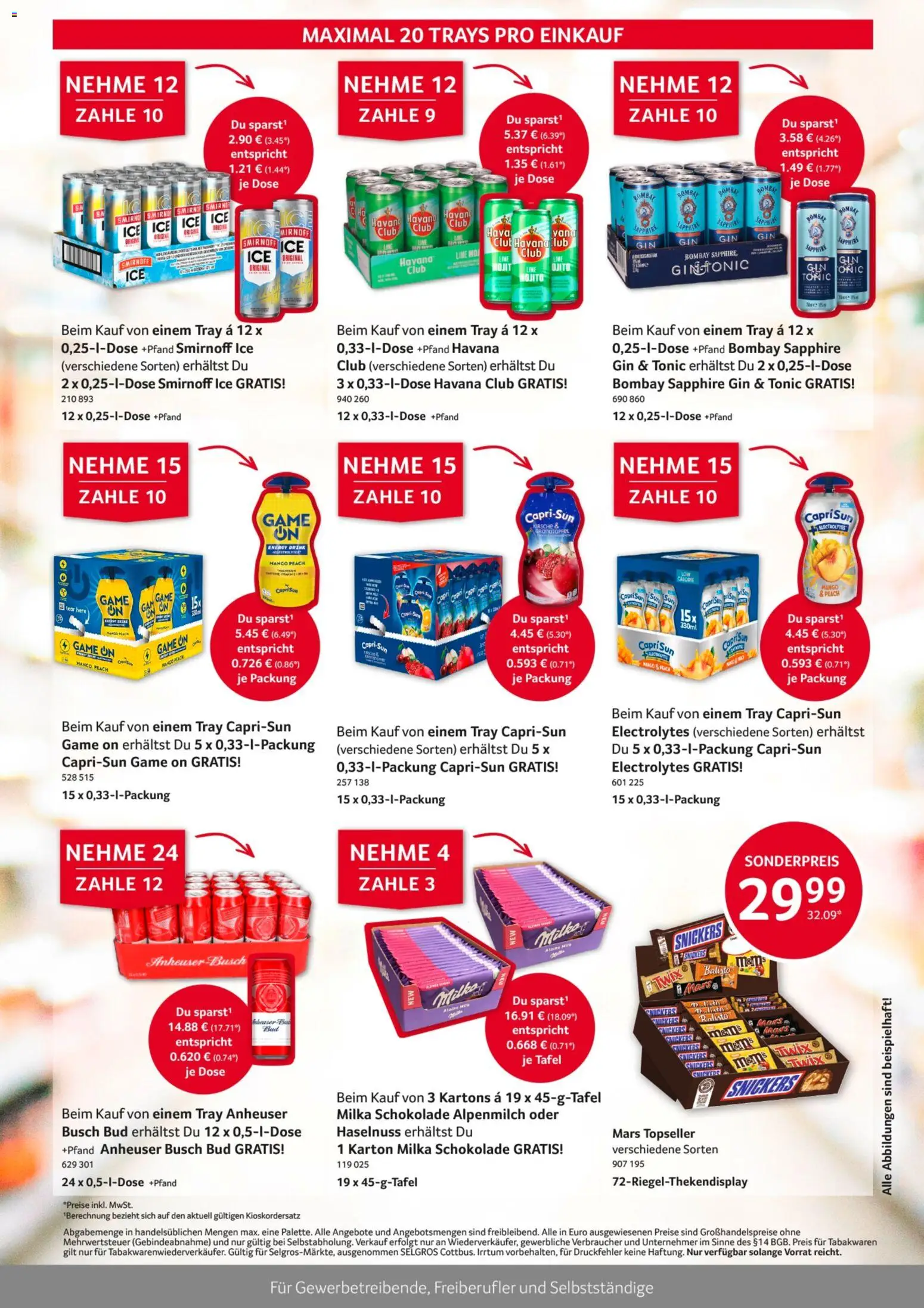 Selgros Tag des Handels – gültig ab 22.09.2026 | Seite: 2 | Produkte: Havana club, Energy, Milka schokolade, Mango