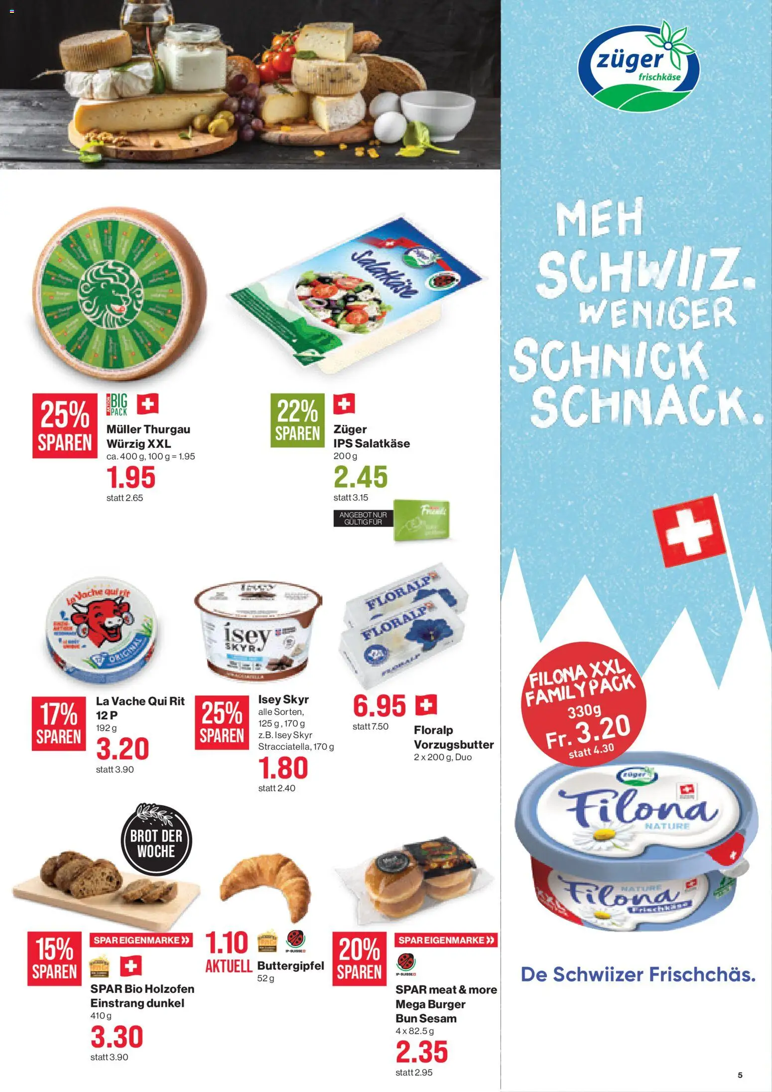 SPAR aktionen – gültig ab 07.05.2026 | Seite: 5 | Produkte: Burger, Brot