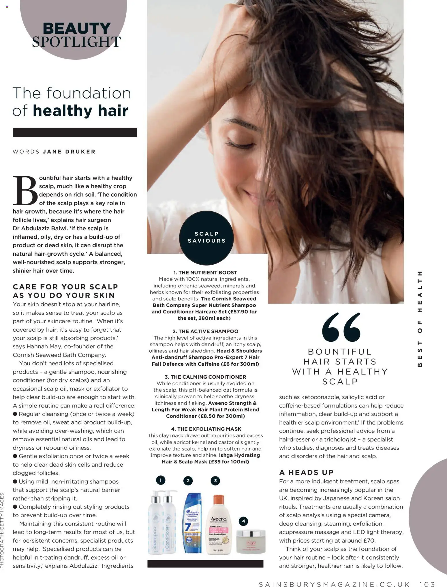 {H1} | Page: 103 | Products: Bath, Shampoo, Mask, Herbs