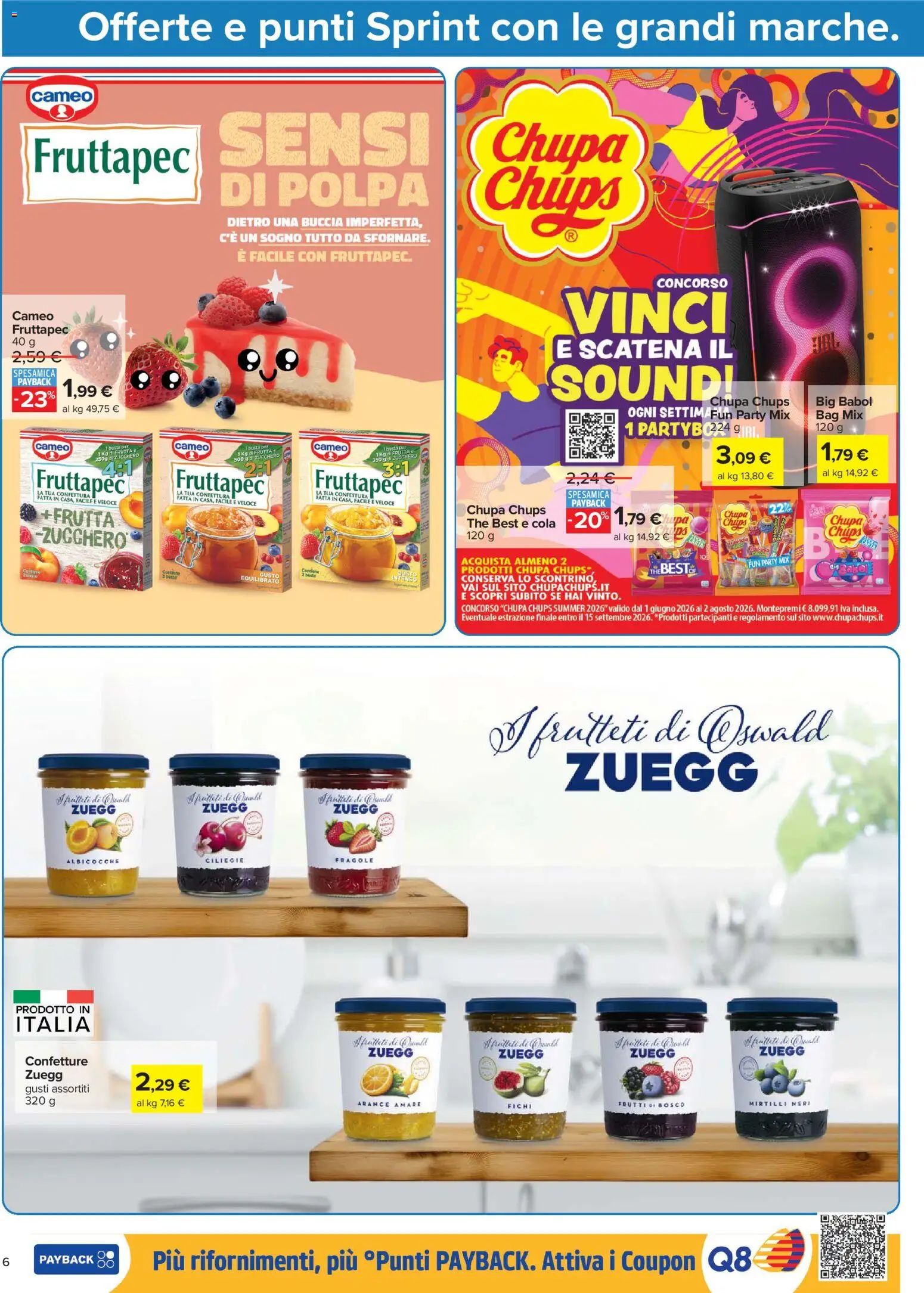 Volantino Carrefour del 16.06.2026 | Pagina: 6 | Prodotti: Arance, Fragole, The, Albicocche