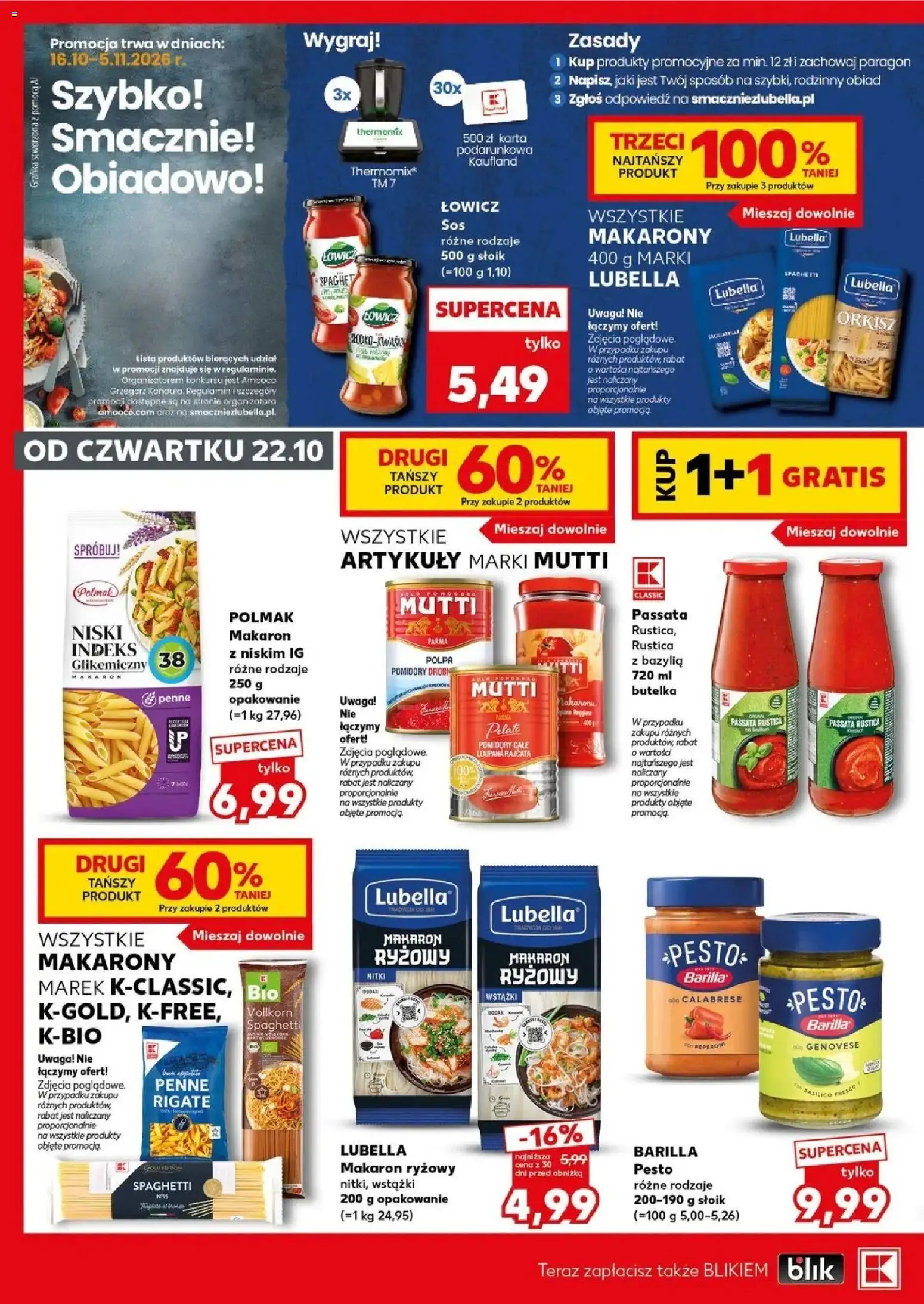 Kaufland HALLOWEEN 🎃 gazetka od 24.10.2026 🕷️🕸️ | Strona: 18 | Produkty: Makaron ryżowy, Pasta, Pomidory, Fresco