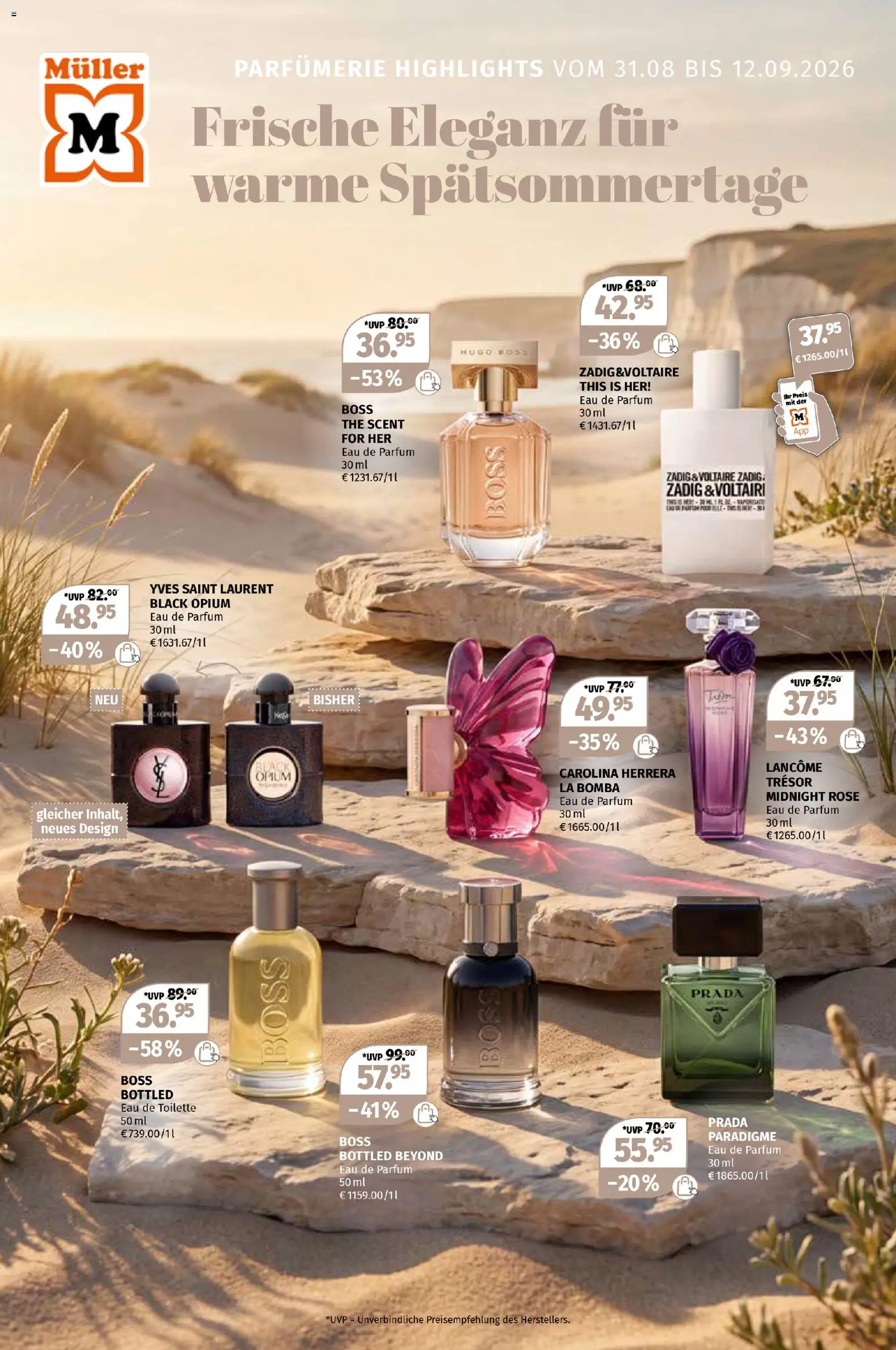 Müller Parfümerie-Highlights – gültig ab 31.08.2026 | Seite: 1