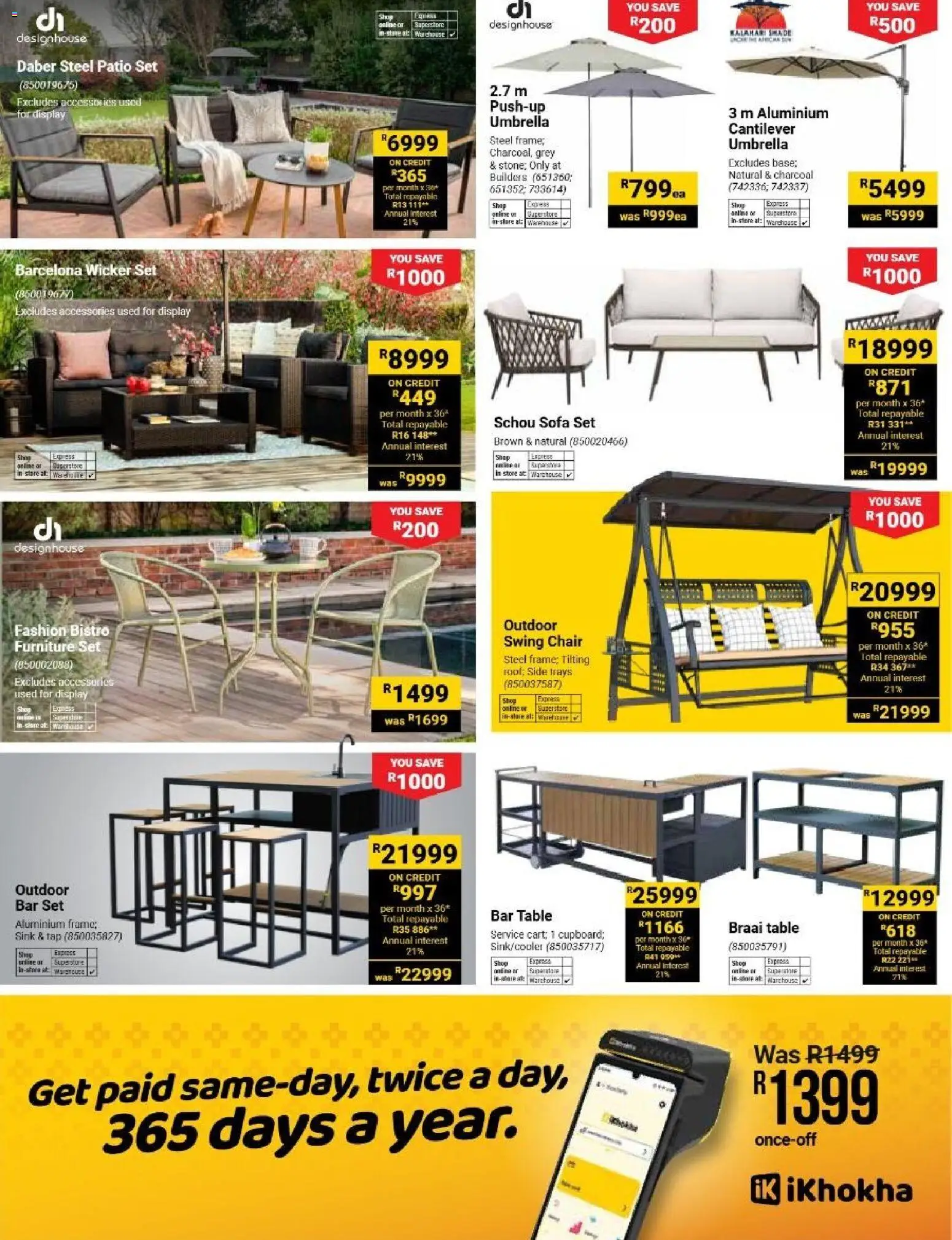 New Builders catalogue – valid from 06/10/2026 | Page: 11 | Products: Sofa, Table, Tap, Bar set