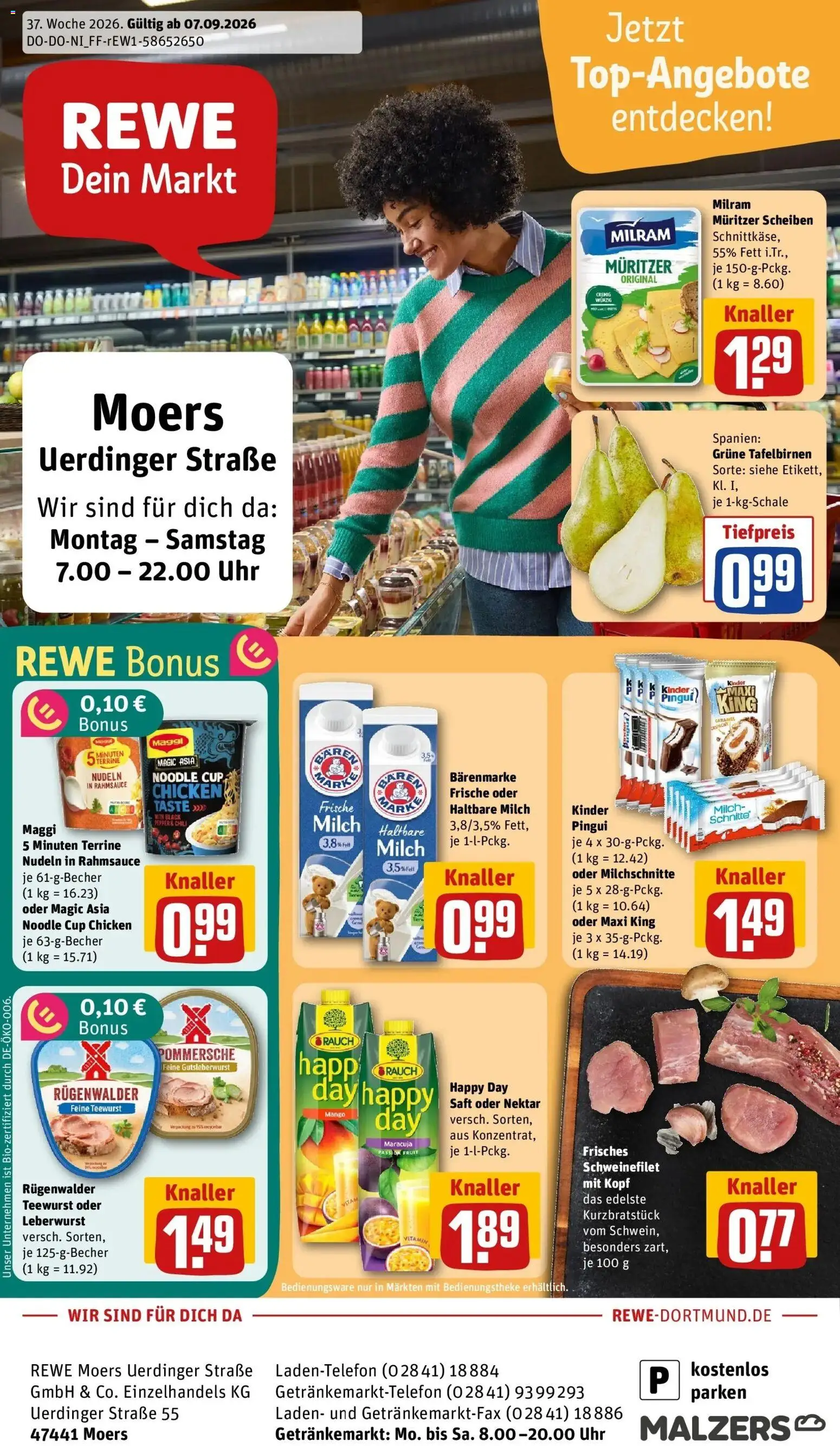 REWE Prospekt ab 07.09.2026 zum Blättern » Angebote | Seite: 1
