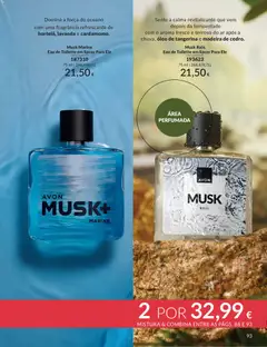 Pré-visualização Musk Marine Eau de Toilette em Spray Para Ele, Eau de Toilette em Spray Para Ele com fragrância refrescante de hortelã, lavanda e cardamomo. válido de 01.05.2026 | Página: 93