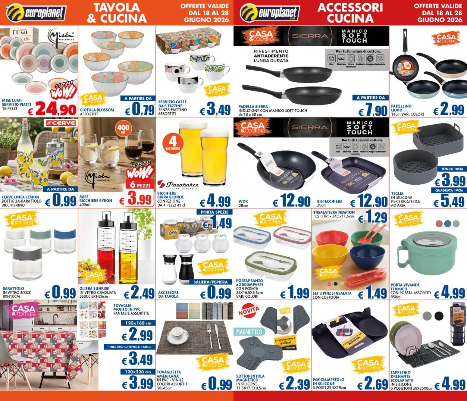 Volantino Europlanet Casa del 18.06.2026 | Pagina: 6 | Prodotti: Posate, Insalata, Silicone, Pinze