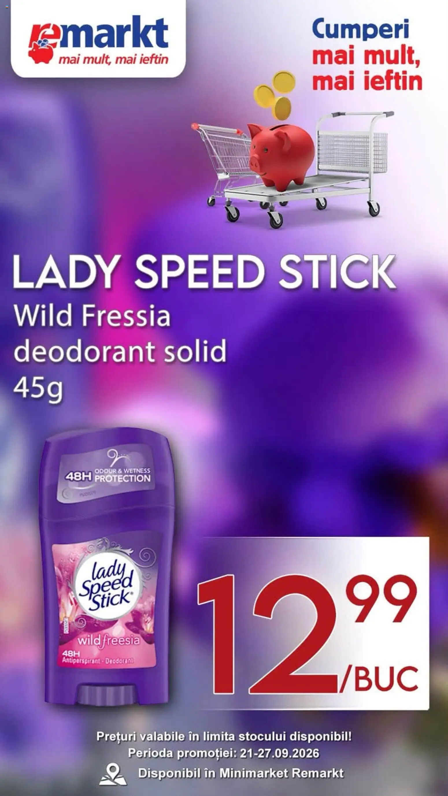 Noul catalog Remarkt – valabil de la 21.09.2026 | Pagină: 1 | Produse: Solid, Deodorant, Antiperspirant