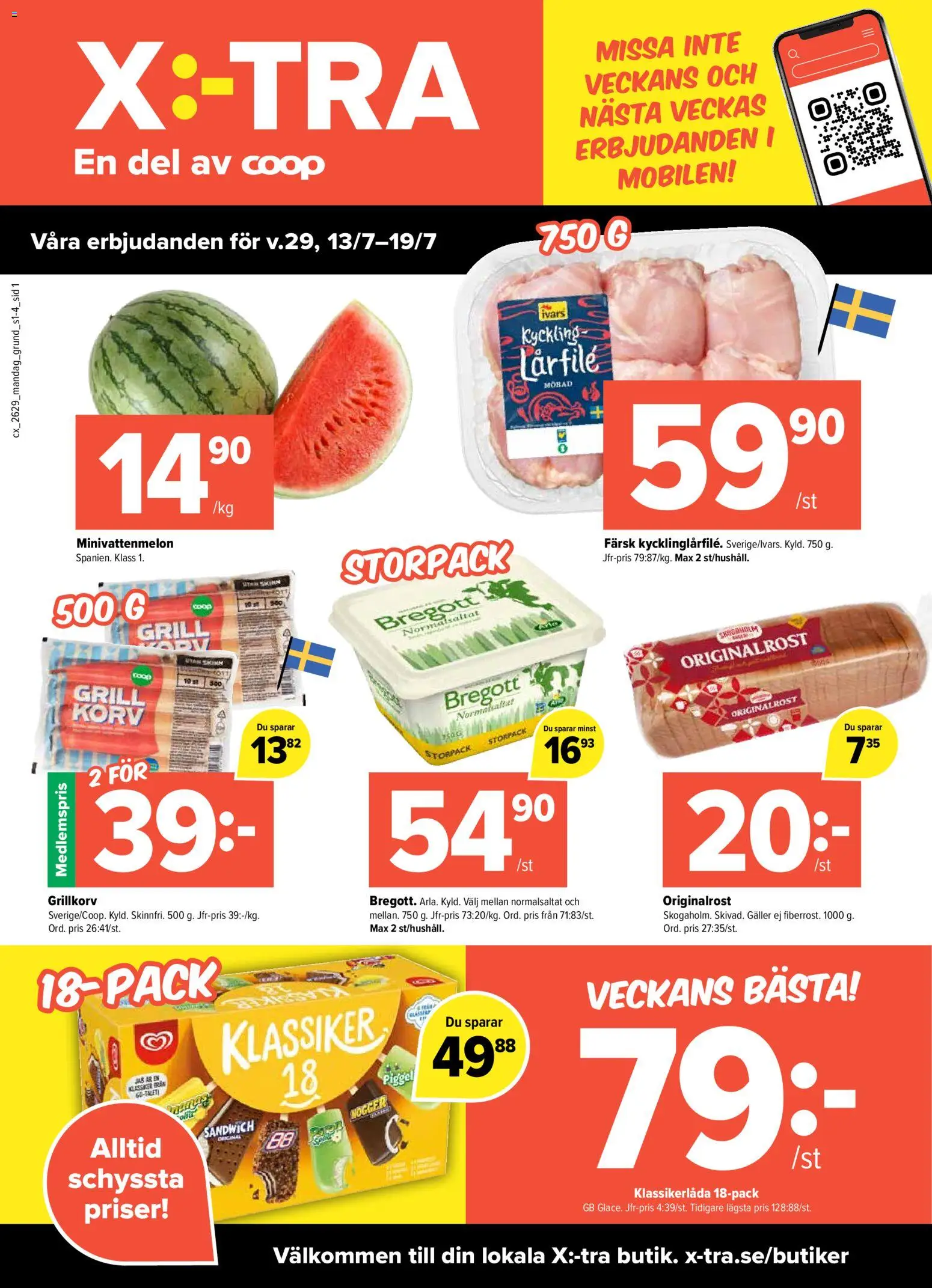 Coop Daglivs reklamblad aktuell från 13/07/2026 | Sida: 1