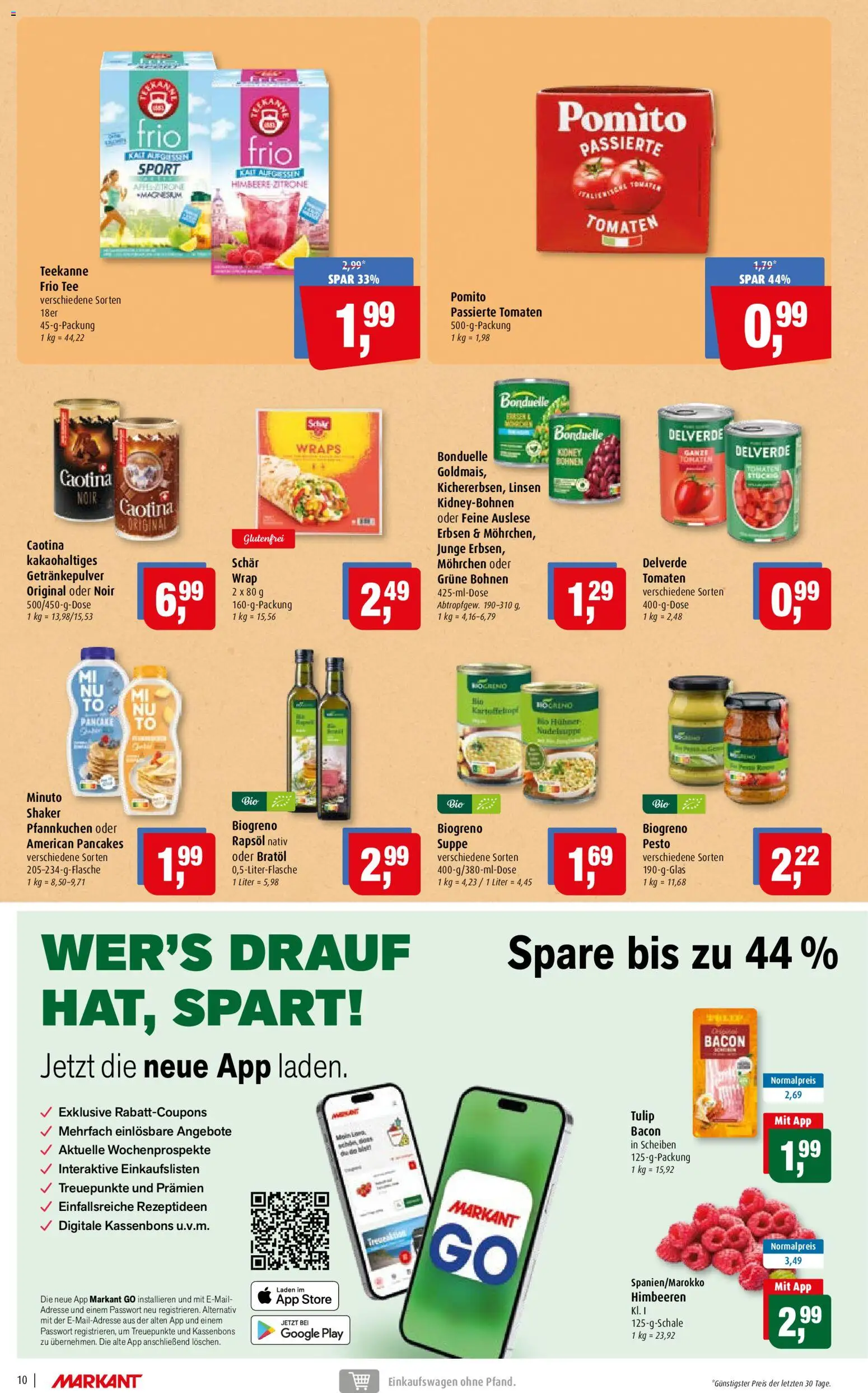 Markant Prospekt 	 – gültig ab 26.05.2026 | Seite: 10 | Produkte: Rapsöl, Tomaten, Pfannkuchen, Zitrone