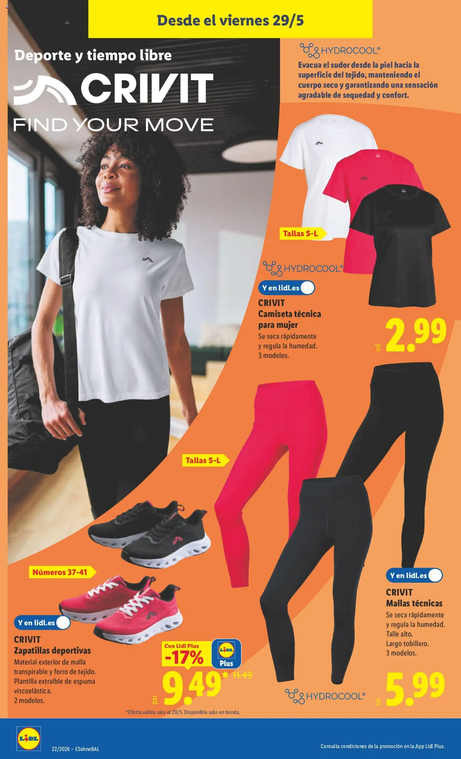 Lidl folleto de bazar │ válido desde el 25.05.2026 | Página: 26 | Productos: Zapatillas deportivas, Zapatillas