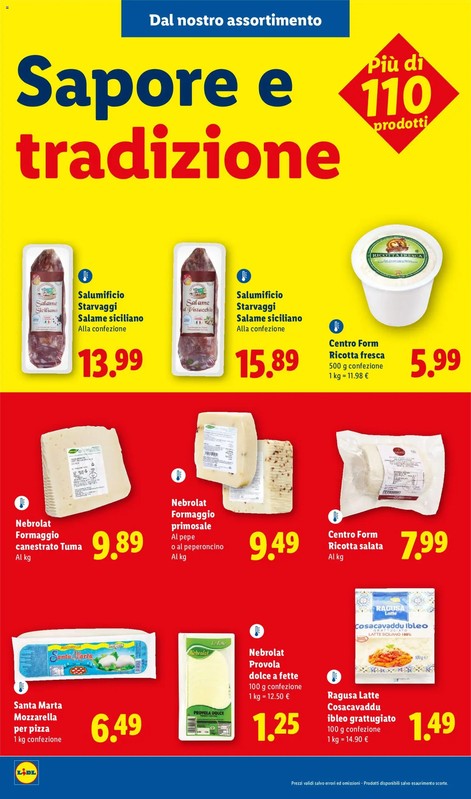 Volantino Lidl del 28.05.2026 | Pagina: 2 | Prodotti: Pepe, Mozzarella, Peperoncino, Ricotta