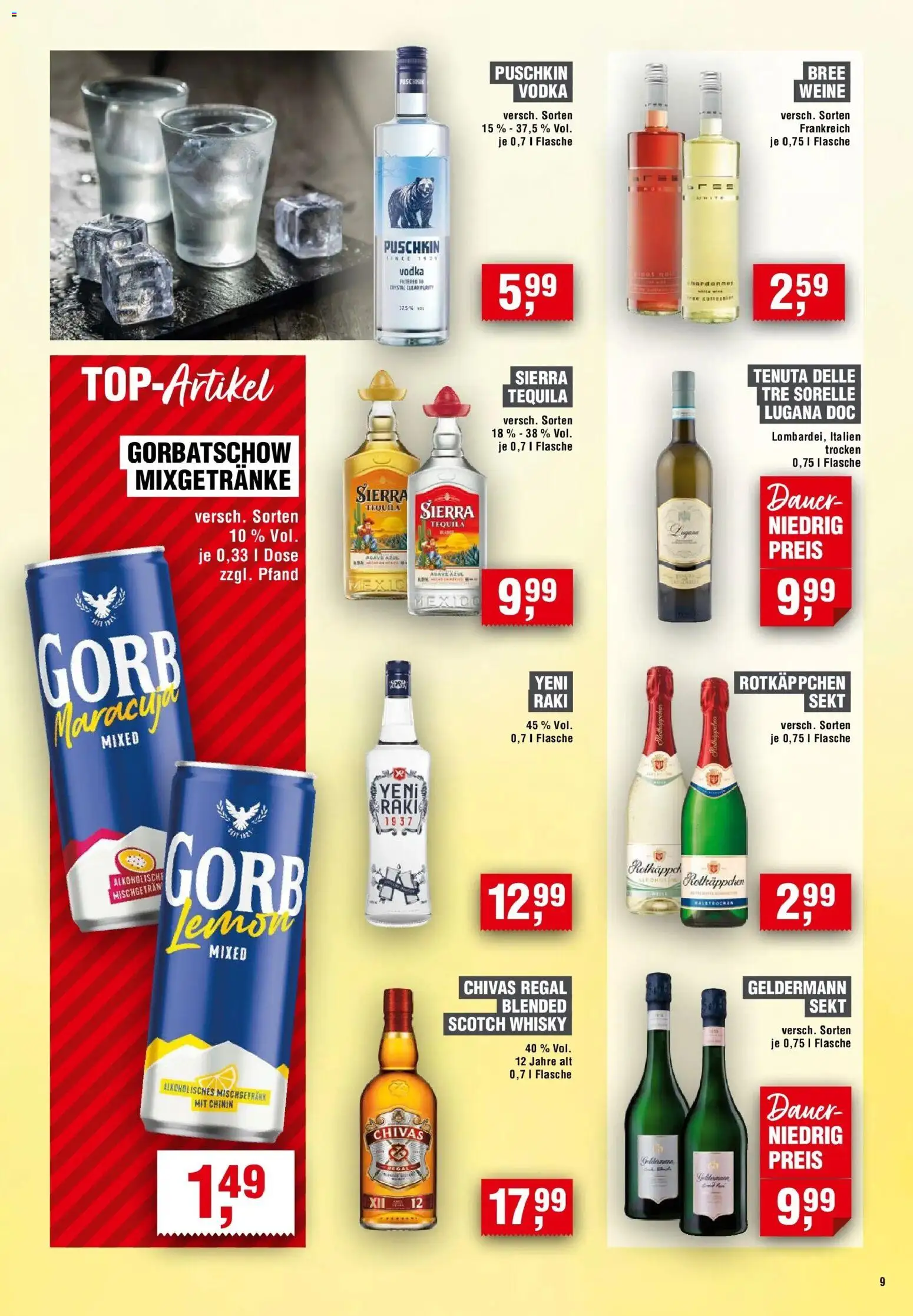 Edeka Prospekt Kulmbach (ab 20.08.2026) » Angebote Online | Seite: 9 | Produkte: Sekt, Bree, Rotkäppchen, Vodka