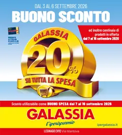 Anteprima del volantino Galassia volantino Legnago valido a partire dal 03/09/2026