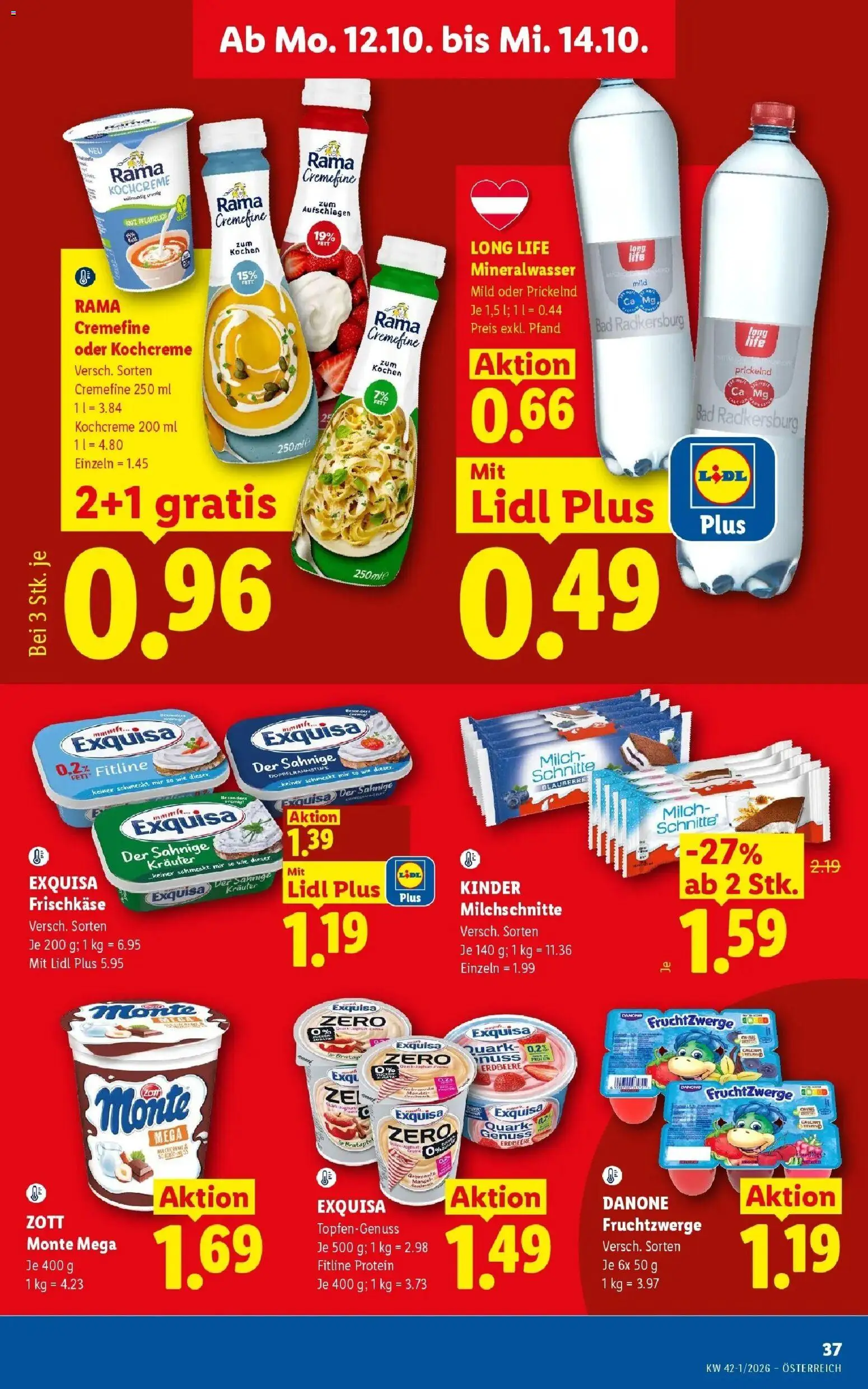 Lidl Flugblatt - Fohnsdorf ab 04.10.2026 - Angebote ab donnerstag | Seite: 48 | Produkte: Mandel, Mineralwasser, Bad, Milch