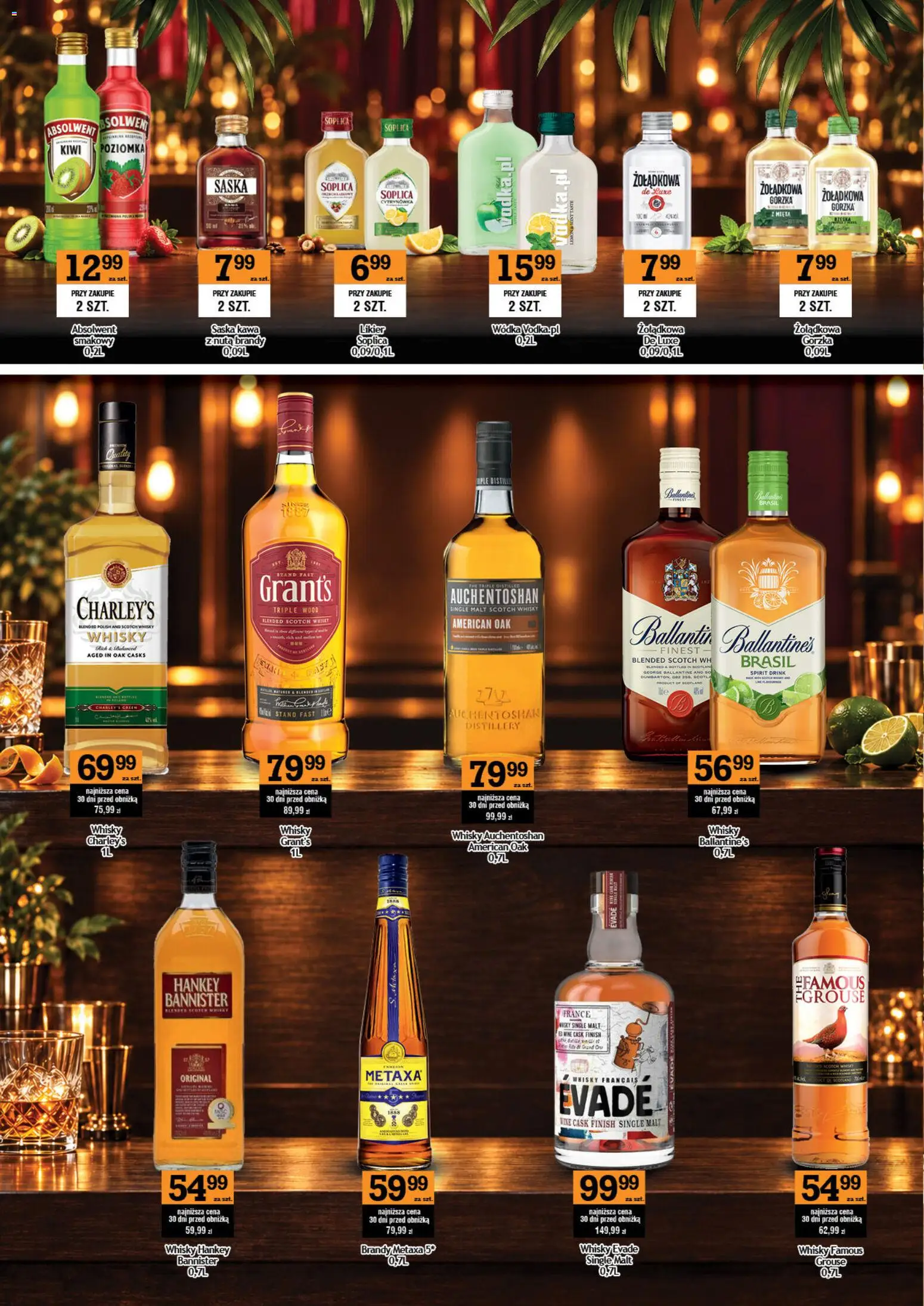Gram Market gazetka - Barek od 01.10.2026 | Strona: 2 | Produkty: Charley's whisky, Grant's, Scotch whisky, Mięta