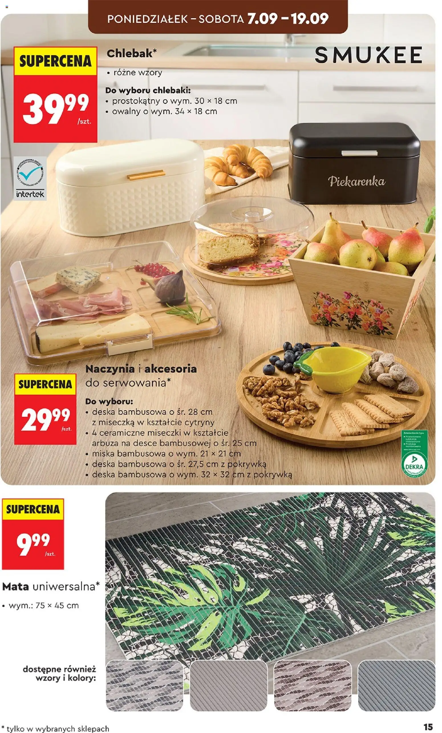 Biedronka gazetka - Hity i inspiracje od 05.09.2026 | Strona: 15 | Produkty: Naczynia, Cytryny