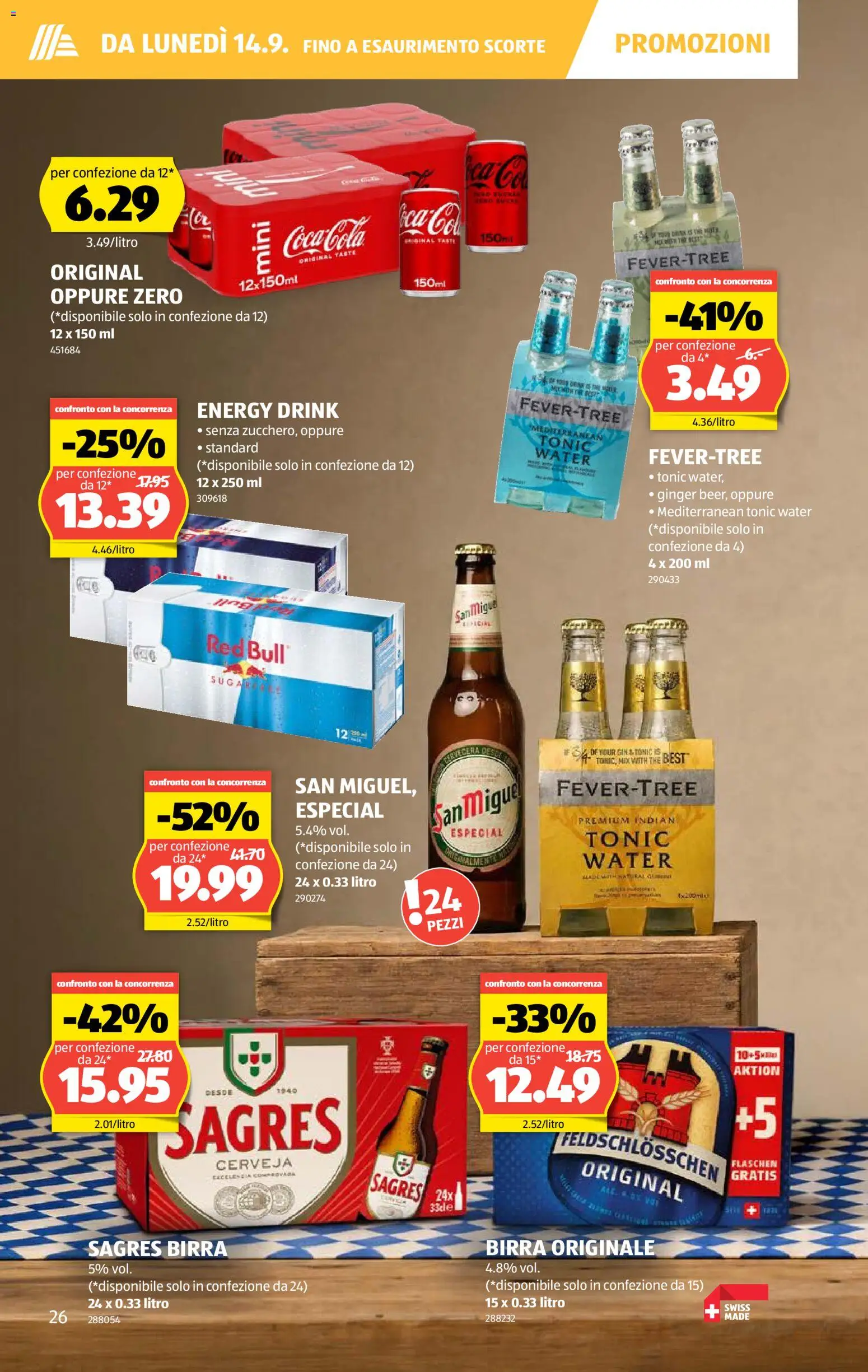 Aldi aktionen IT – gültig ab 10.09.2026 | Seite: 26 | Produkte: Red bull, Gin