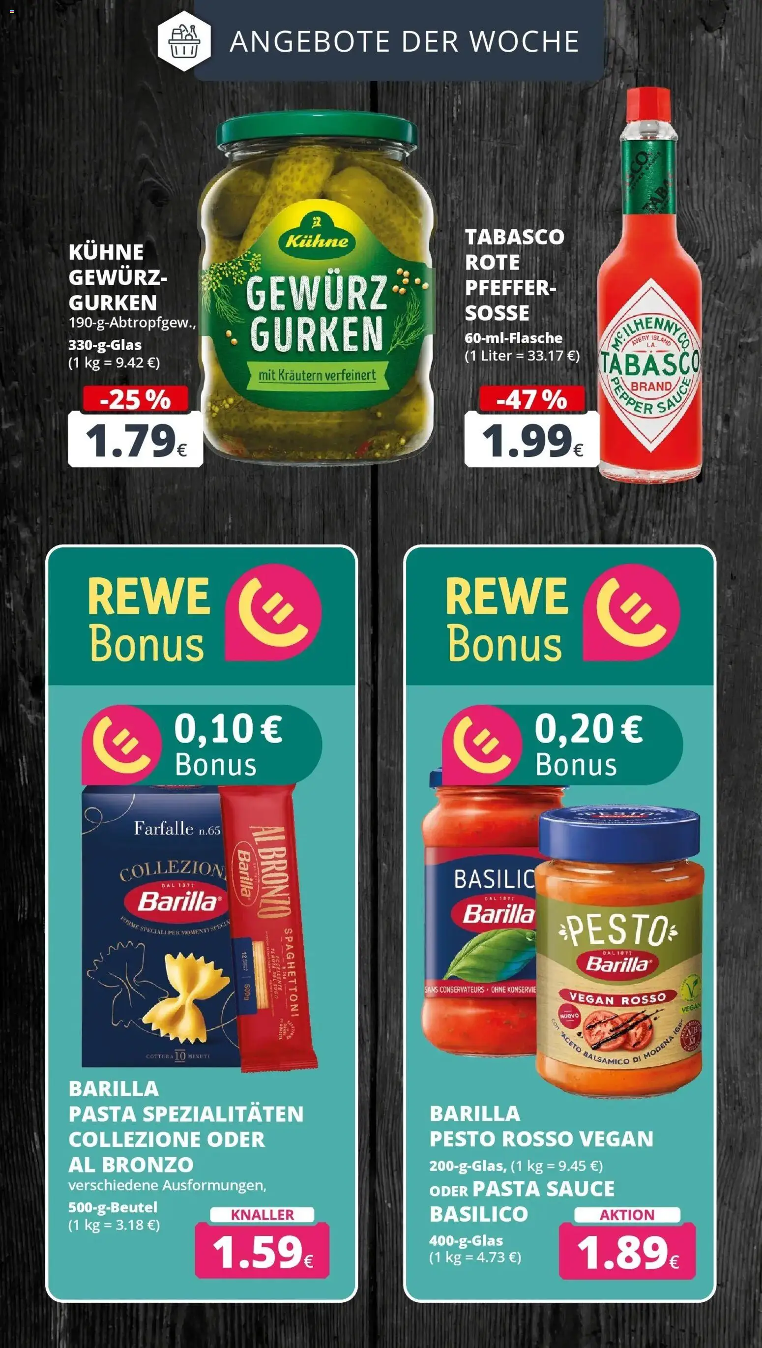 REWE Prospekt ab 26.10.2026 zum Blättern » Angebote | Seite: 5 | Produkte: Barilla, Balsamico, Barilla pesto, Pasta