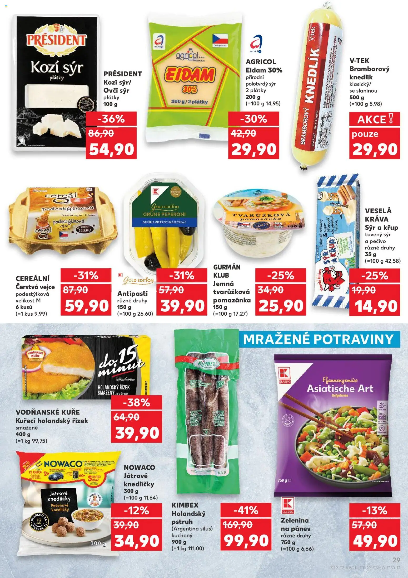 Kaufland leták od 11.03.2026 | Strana: 29 | Produkty: Bramborový knedlík, Pánev, Zelenina, Potraviny