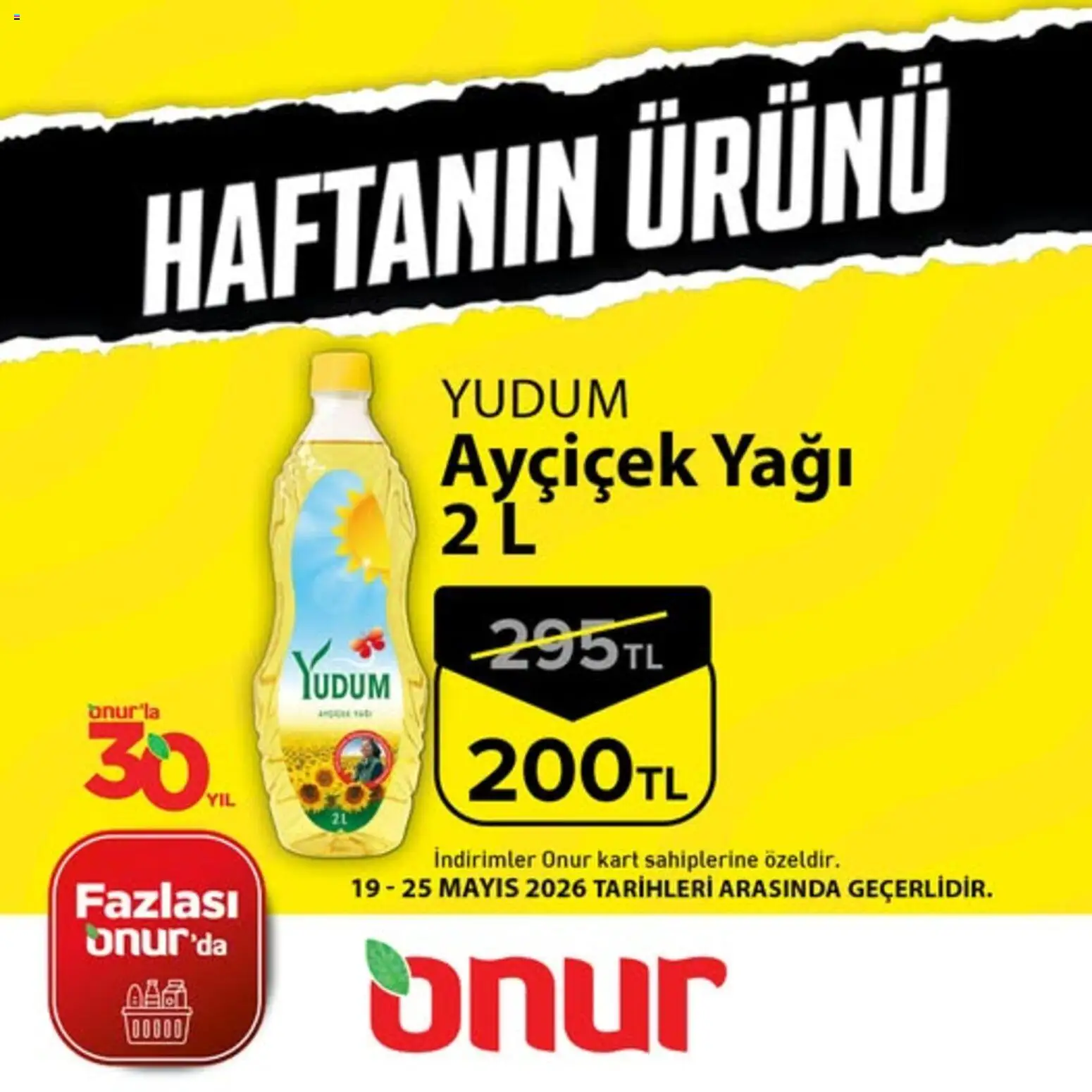 Onur Market - Haftanın Ürünü - 19.05.2026 tarihinden itibaren geçerlidir | Sayfa: 1