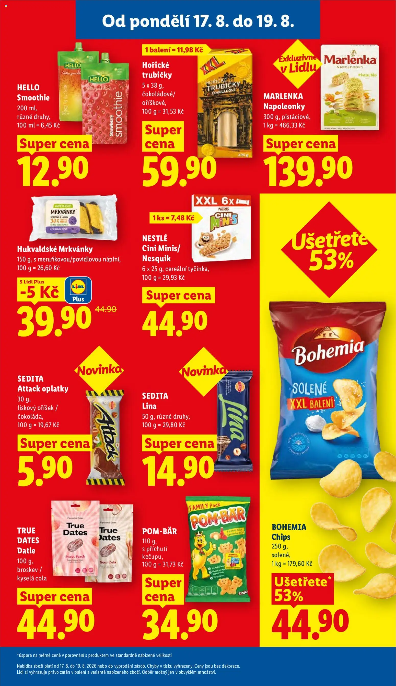 Lidl leták od 17.08.2026 | Strana: 27 | Produkty: Trubičky, Lina, Oplatky, Marlenka