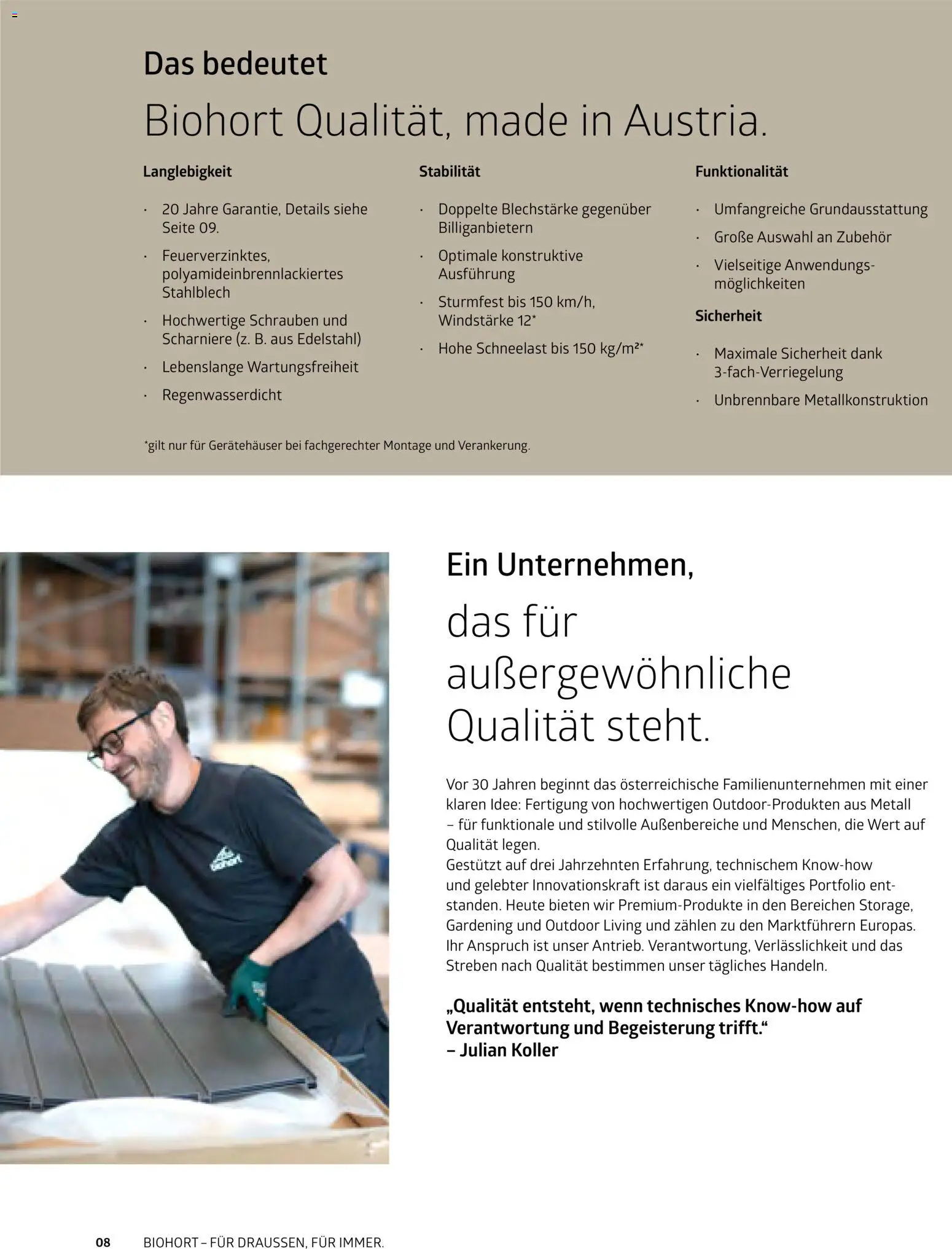 Dehner Biohort – Metall für Garten & Terrasse – gültig ab 01.01.2026 | Seite: 8