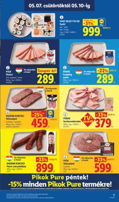 HAZÁNK KINCSEI Téliszalámi, Csemege / paprikás 100 g - amely érvényes a következő dátumtól: 07.05.2026 | Oldal: 7