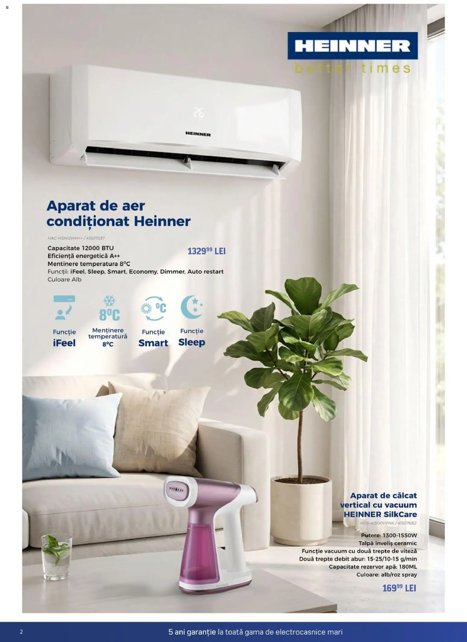 Noul catalog Carrefour – valabil de la 12.08.2026 | Pagină: 2 | Produse: Aparat de călcat, Aer Condiționat, Aparat, Apă